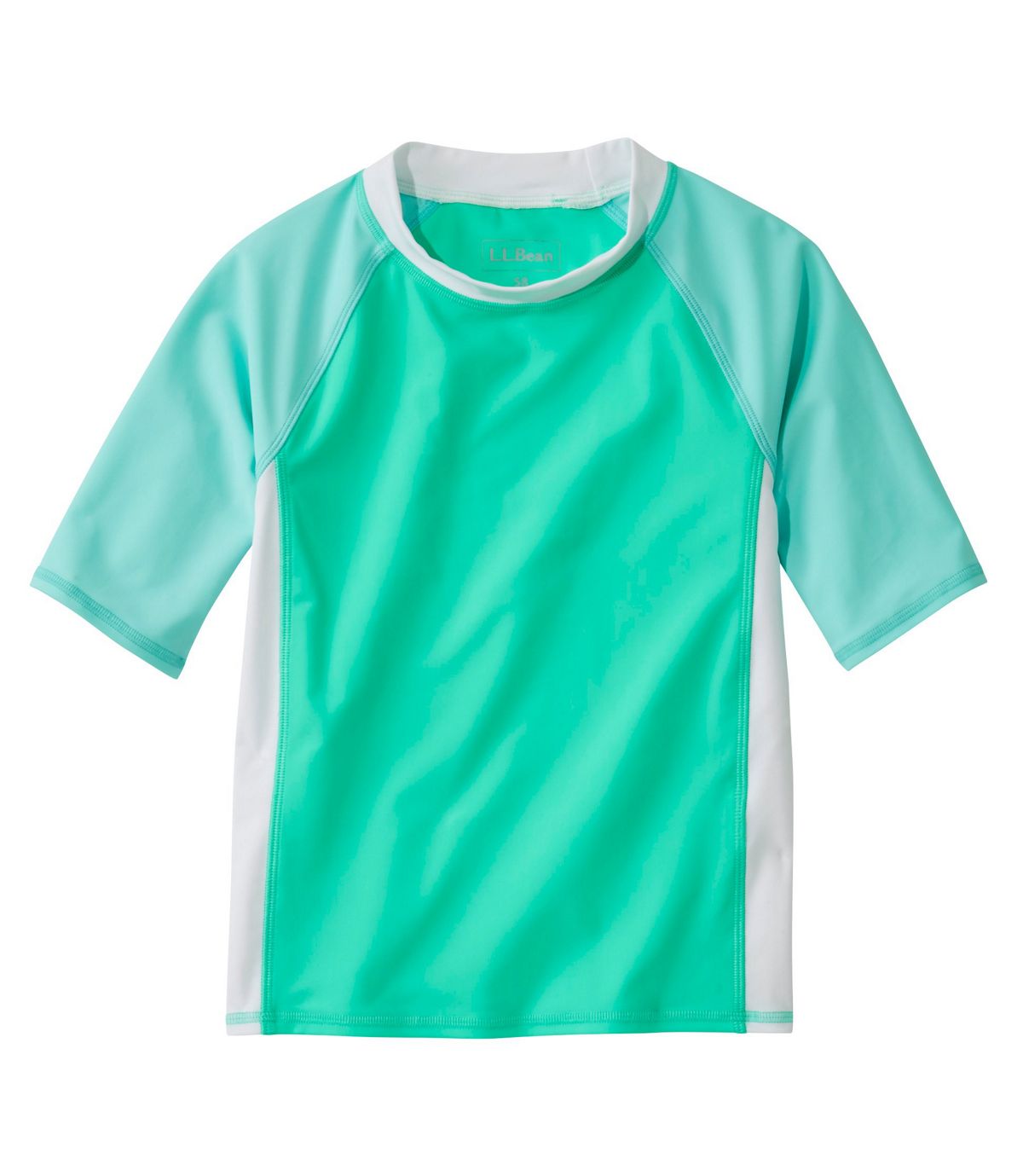 L.L.Bean Kids' Sun-and-Surf Shirt, Short-Sleeve Colorblock