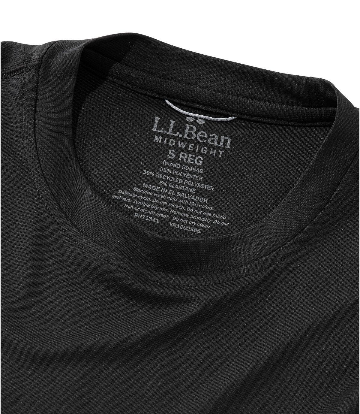 L.L.Bean Women's L.L.Bean Lightweight Crew Base Layer, Long Sleeve