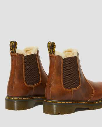 2976 Women's Faux Fur Lined Chelsea Boots,WOMEN'S WINTER BOOTS,no.41