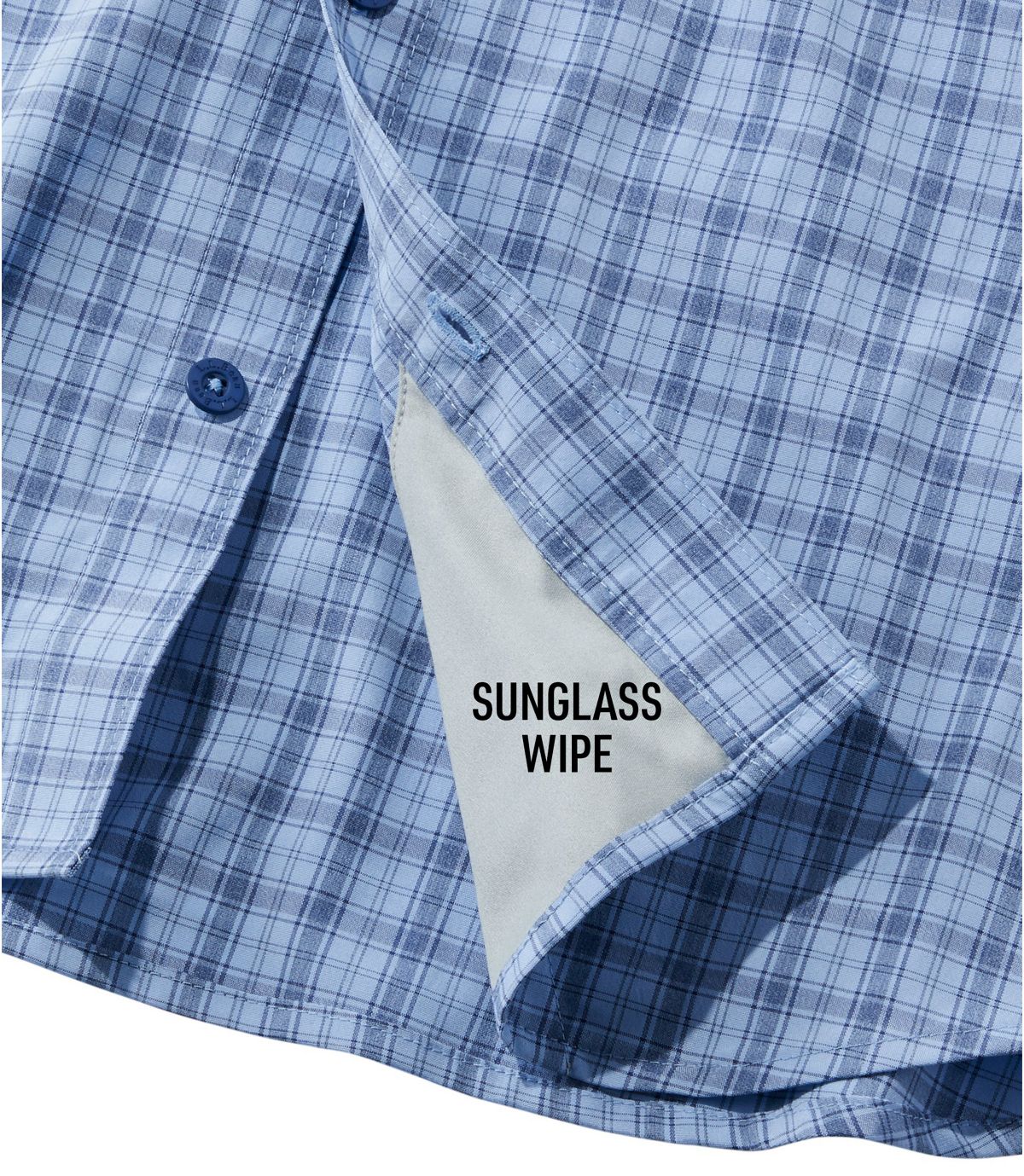 L.L.Bean Men's Tropicwear Pro Stretch Shirt, Long-Sleeve Plaid