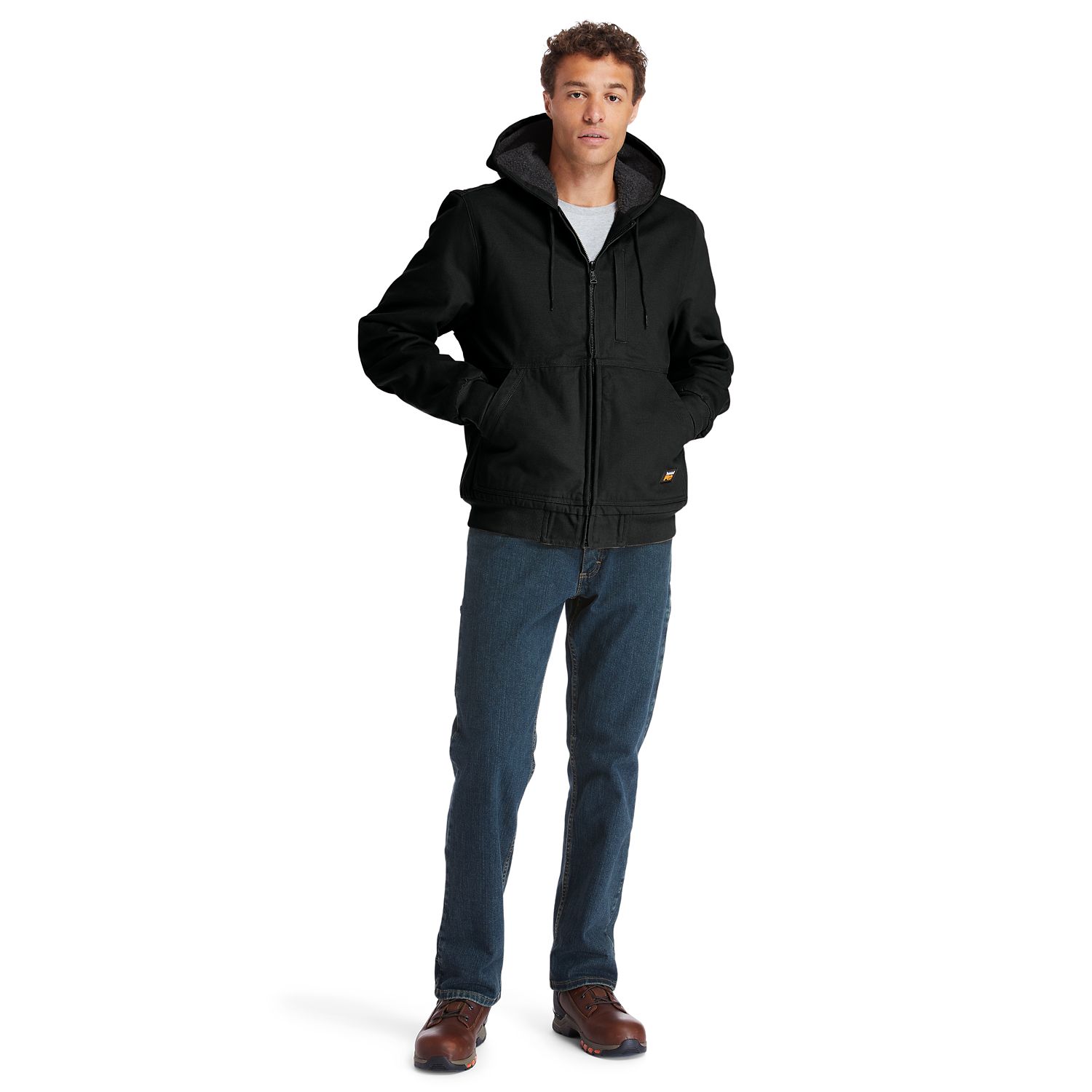 Men's Timberland PRO Gritman Lined, Hooded Canvas Jacket
