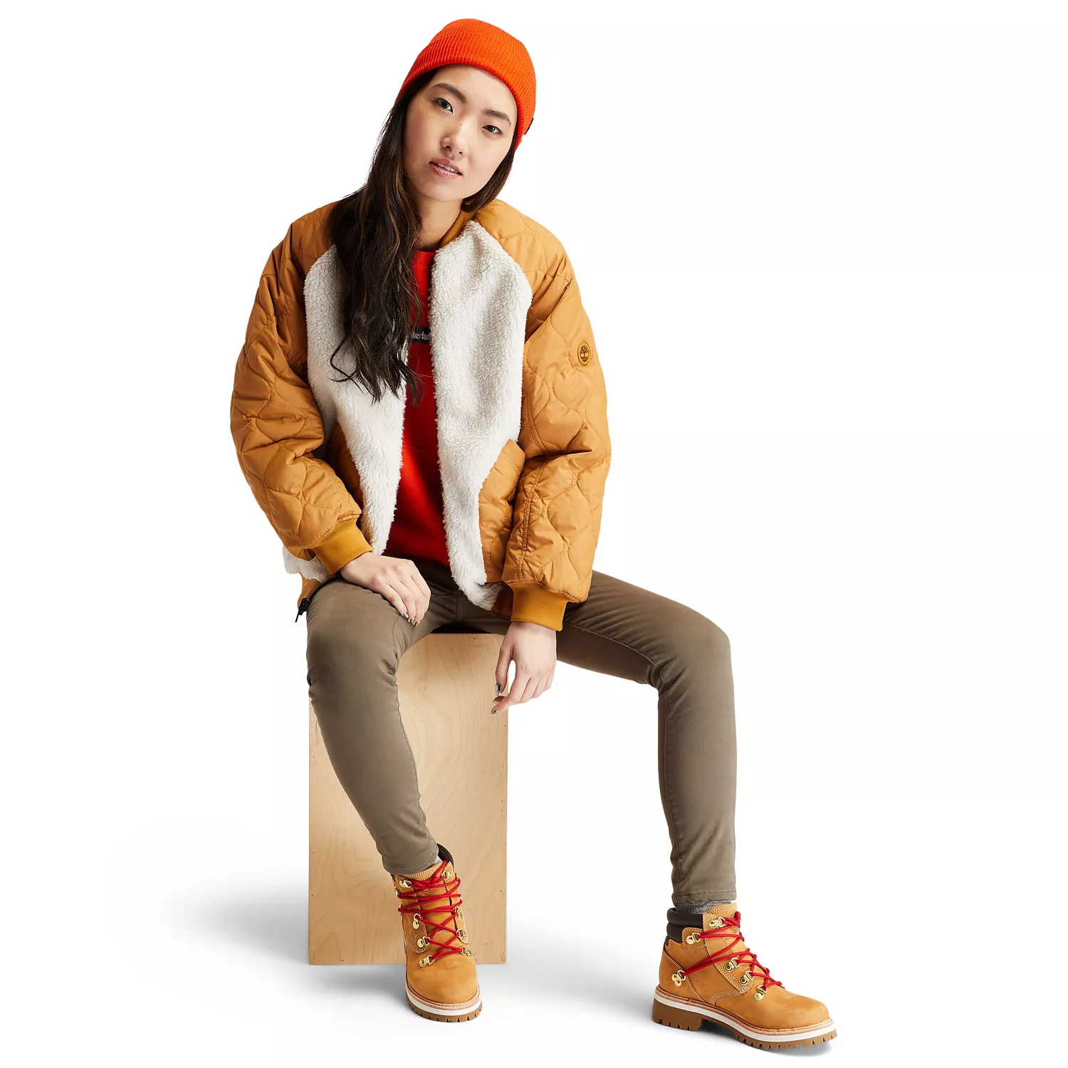 Women's Reversible Fleece Quilted Bomber