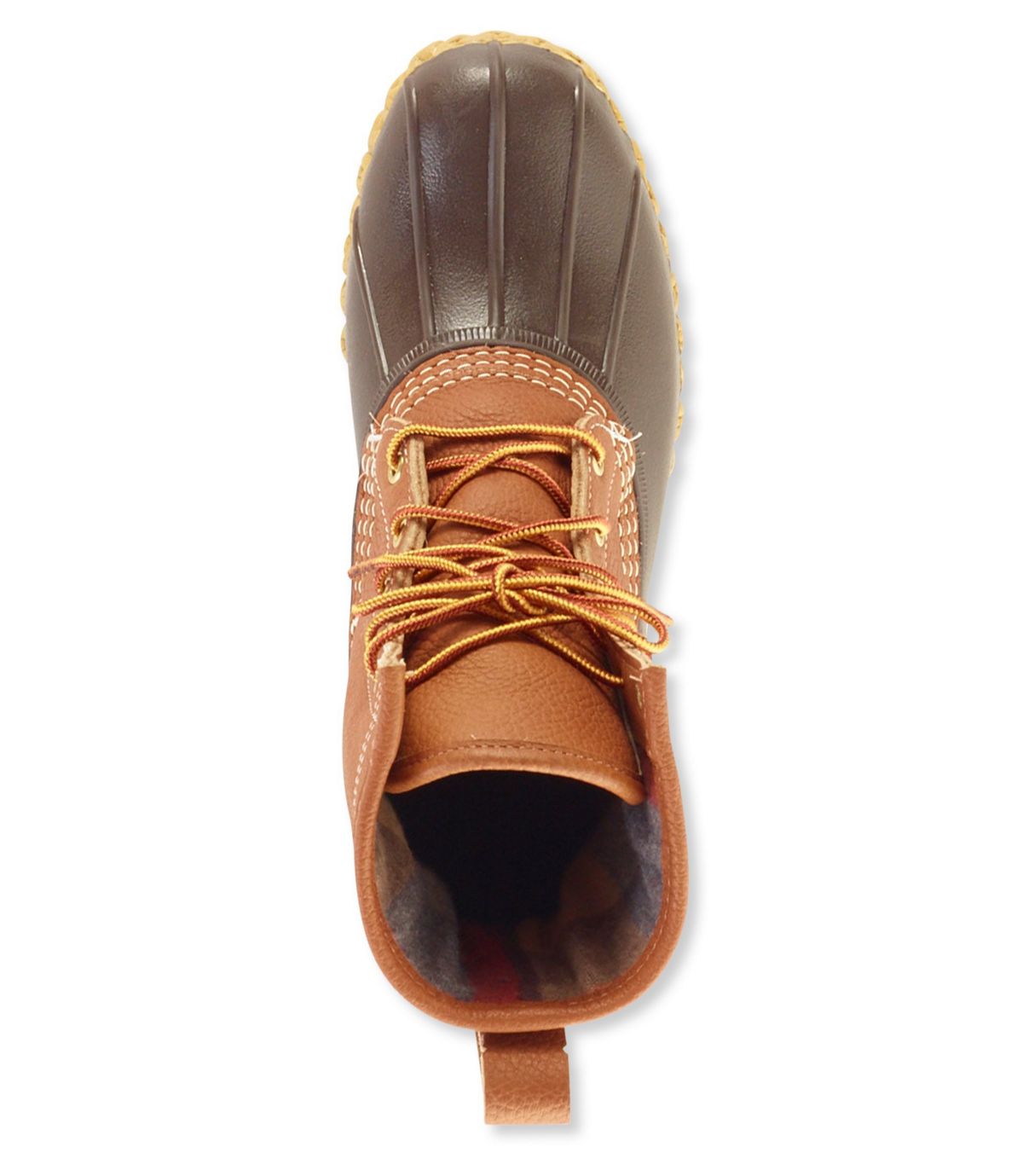 L.L.Bean Tumbled-Leather 8" Bean Boots, Chamois-Lined