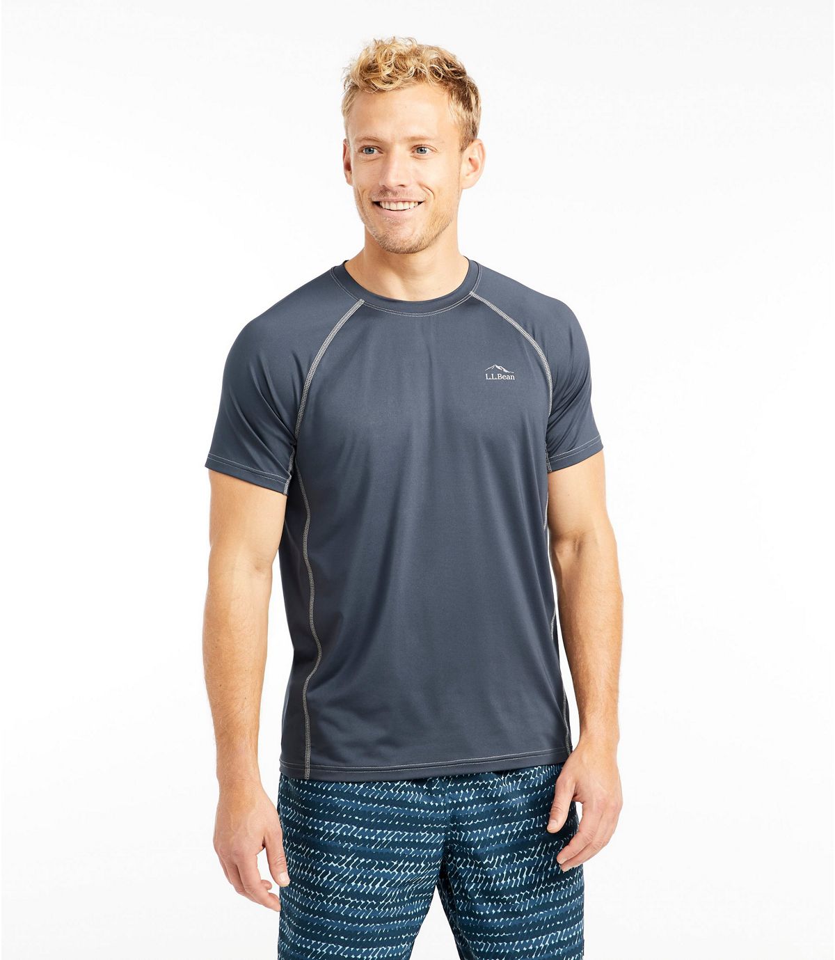 L.L.Bean Men's Swift River Cooling Sun Shirt, Short-Sleeve