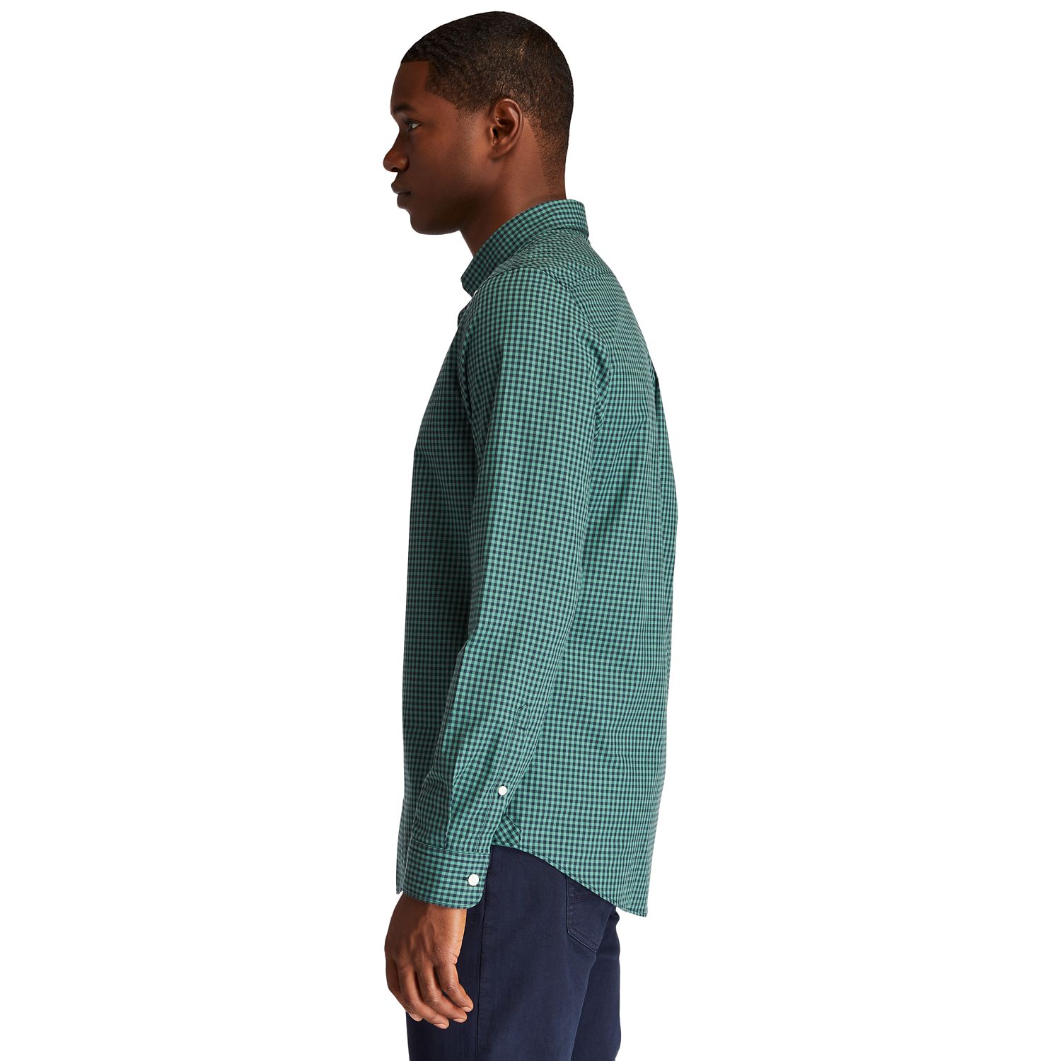 Men's Suncook River Long-Sleeve Poplin Gingham Shirt