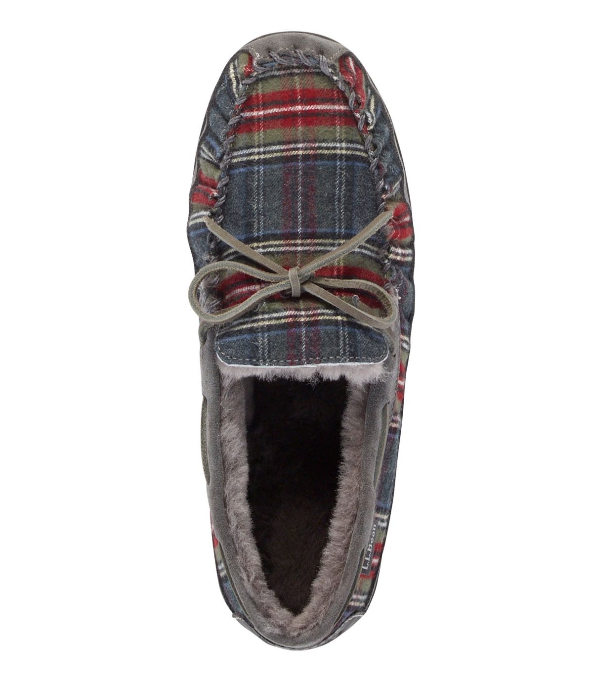 L.L.Bean Wicked Good Slipper Moccasins, Plaid Flannel