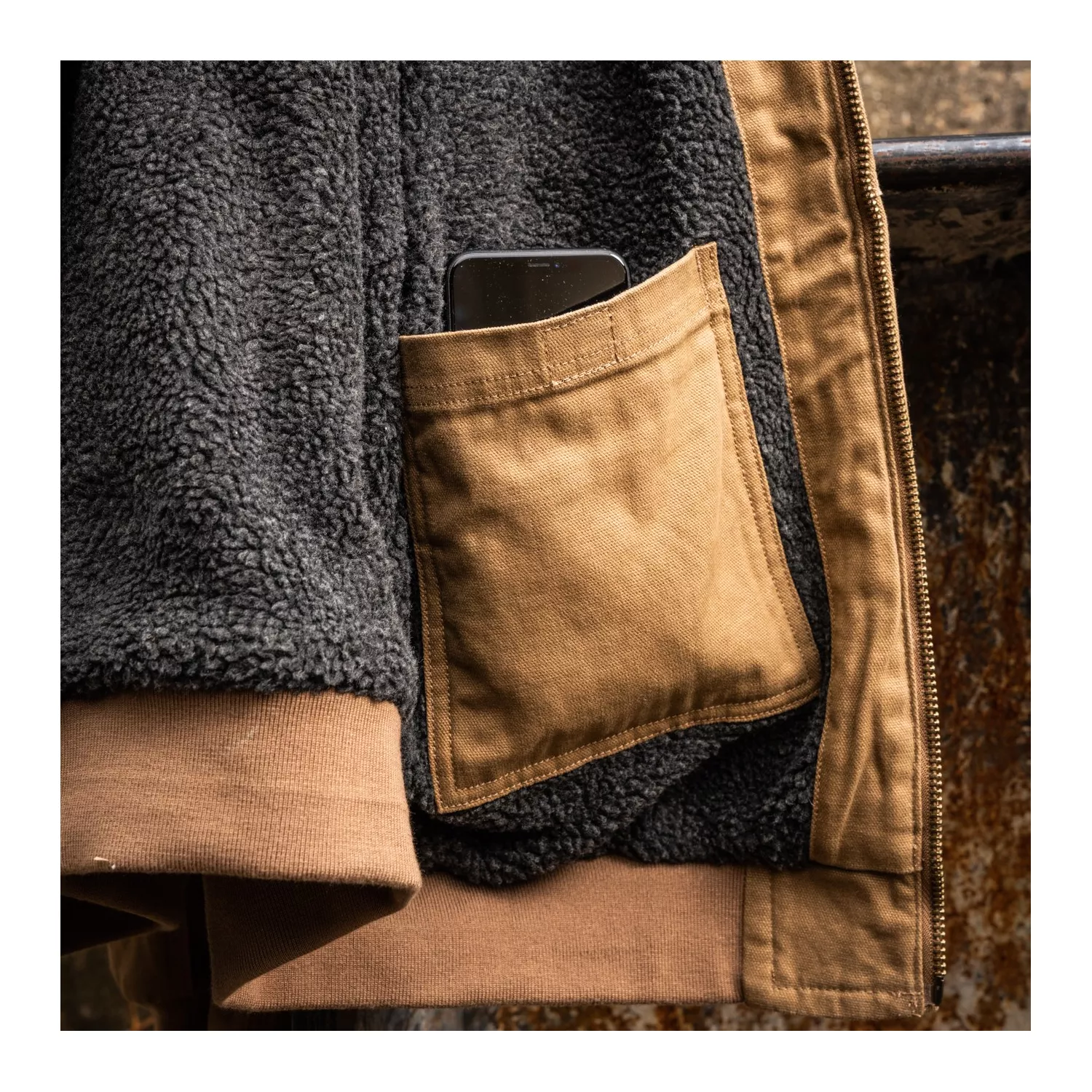 Men's Timberland PRO Gritman Lined, Hooded Canvas Jacket