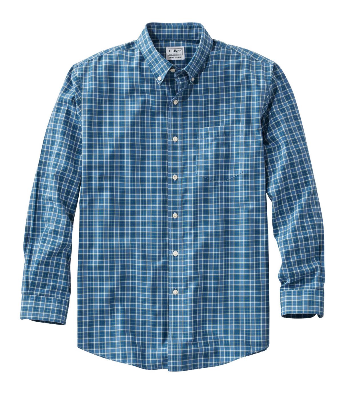 L.L.Bean Men's Wrinkle-Free Kennebunk Sport Shirt, Traditional Fit Check