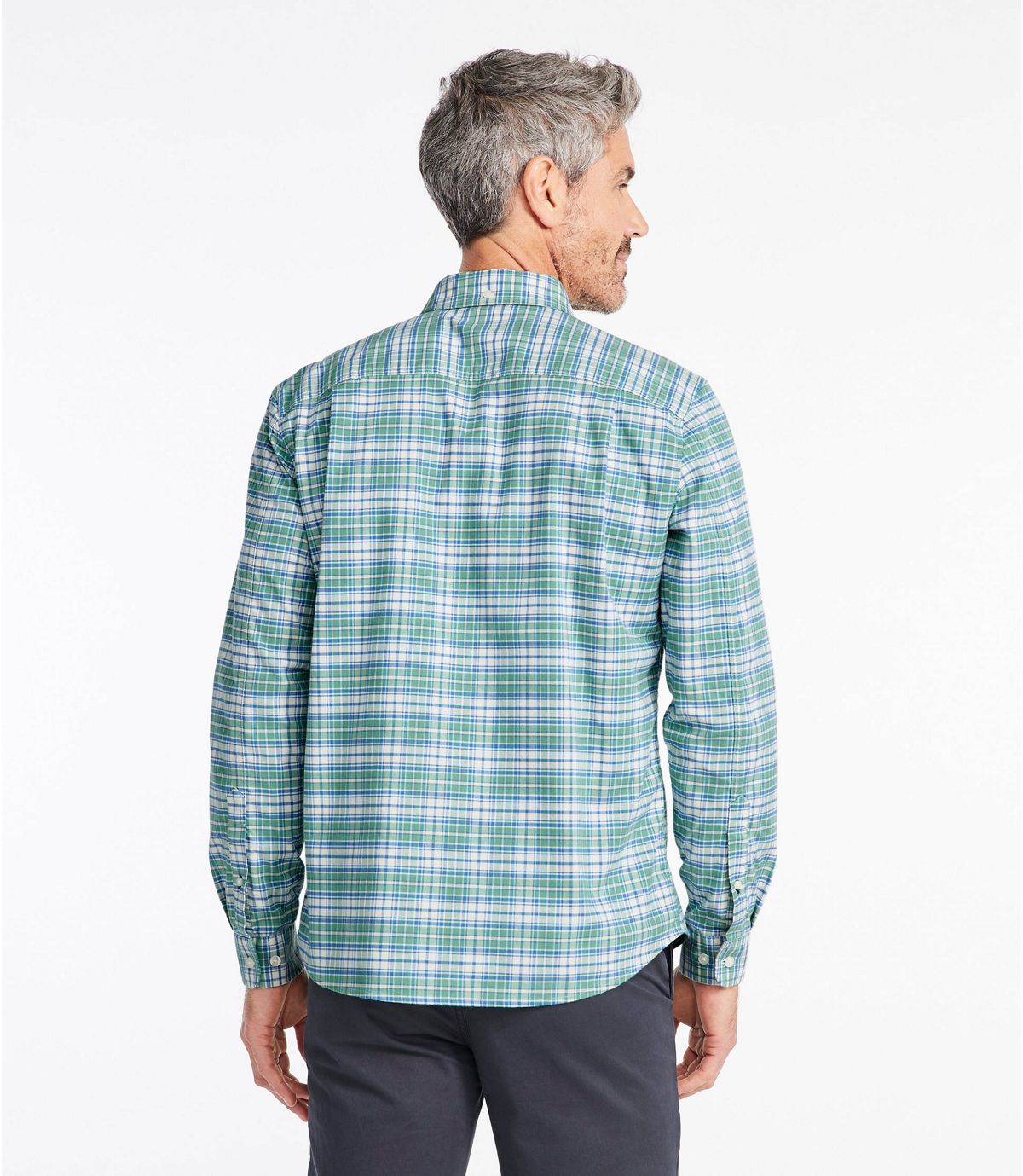 L.L.Bean Comfort Stretch Oxford Shirt, Slightly Fitted, Plaid