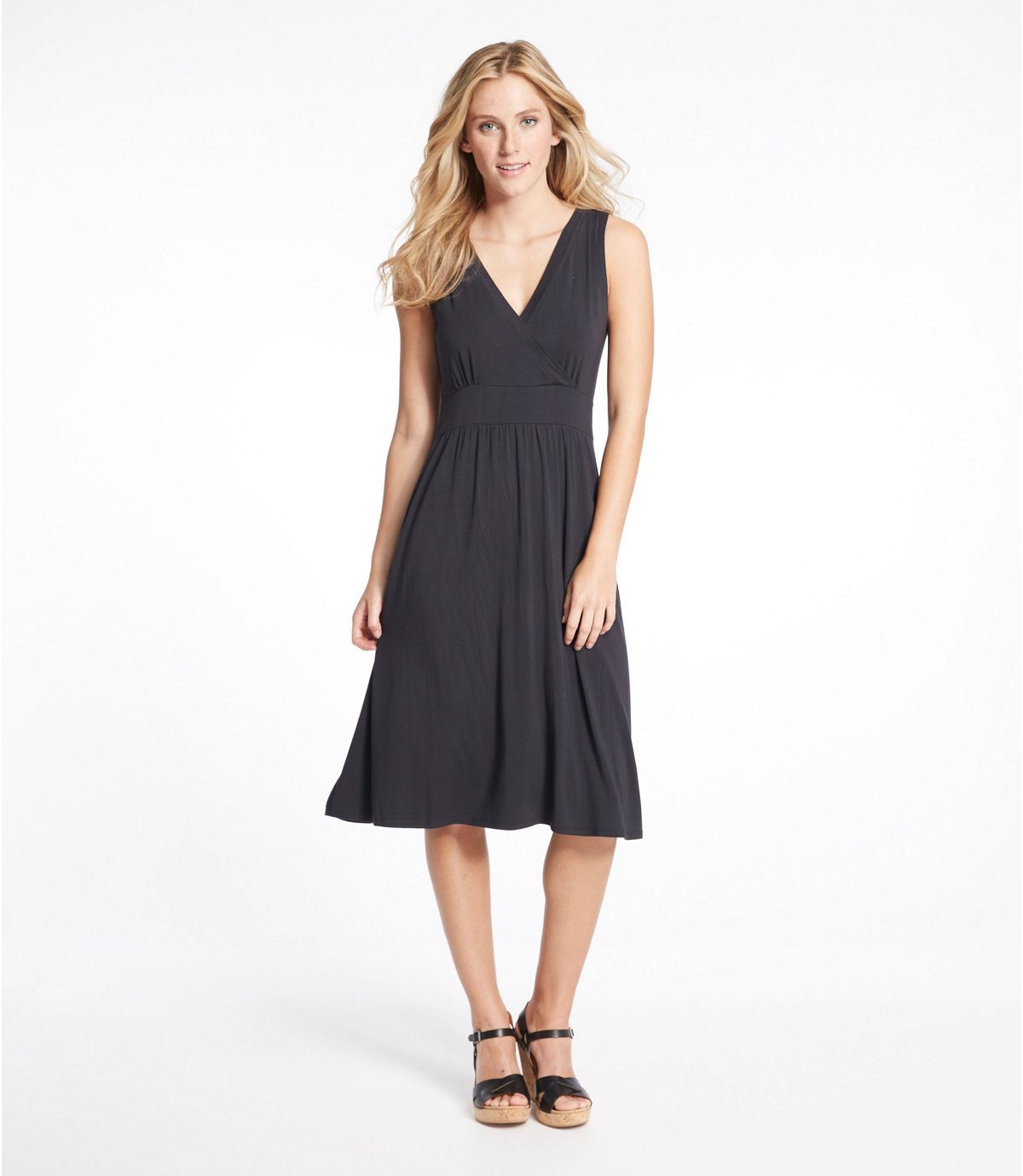 L.L.Bean Women's Summer Knit Dress, Sleeveless