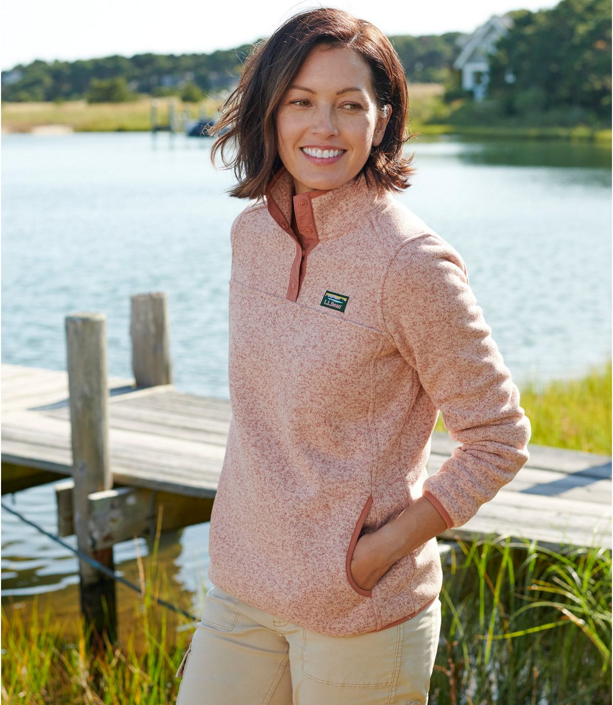 L.L.Bean Women's L.L.Bean Sweater Fleece Pullover