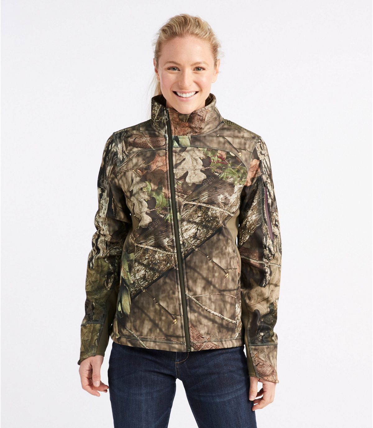 L.L.Bean Women's Ridge Runner Soft-Shell Jacket, Camo