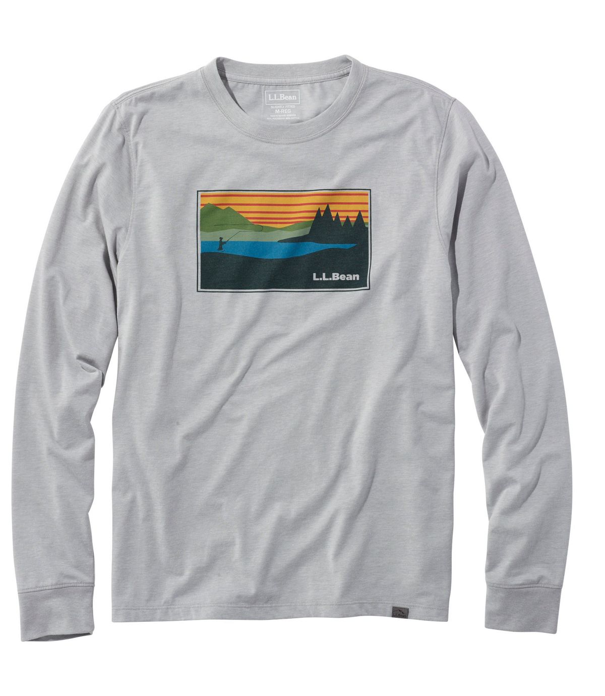L.L.Bean Men's Technical Fishing Graphic Tees, Long-Sleeve
