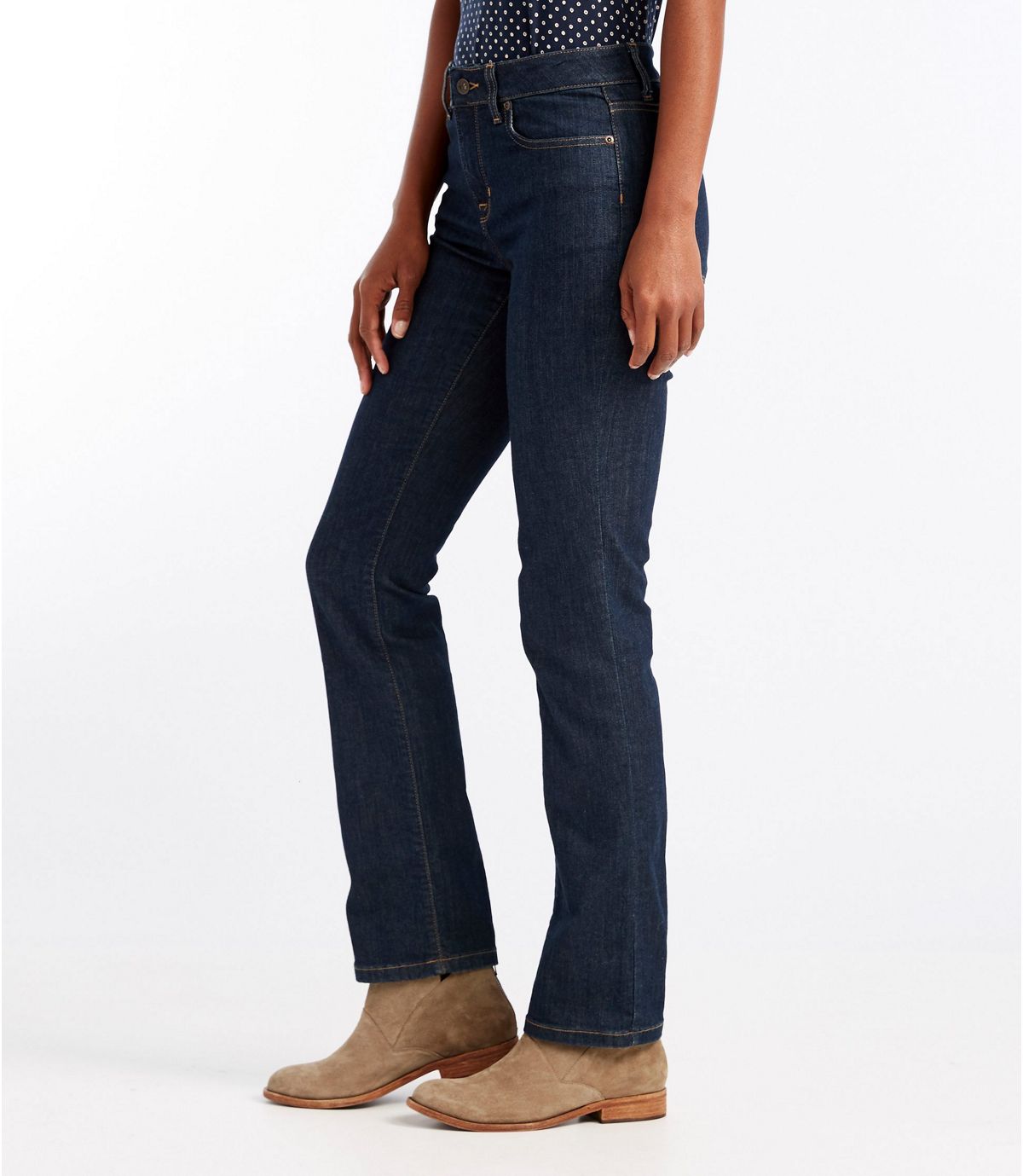 L.L.Bean Women's True Shape Jeans, Straight-Leg