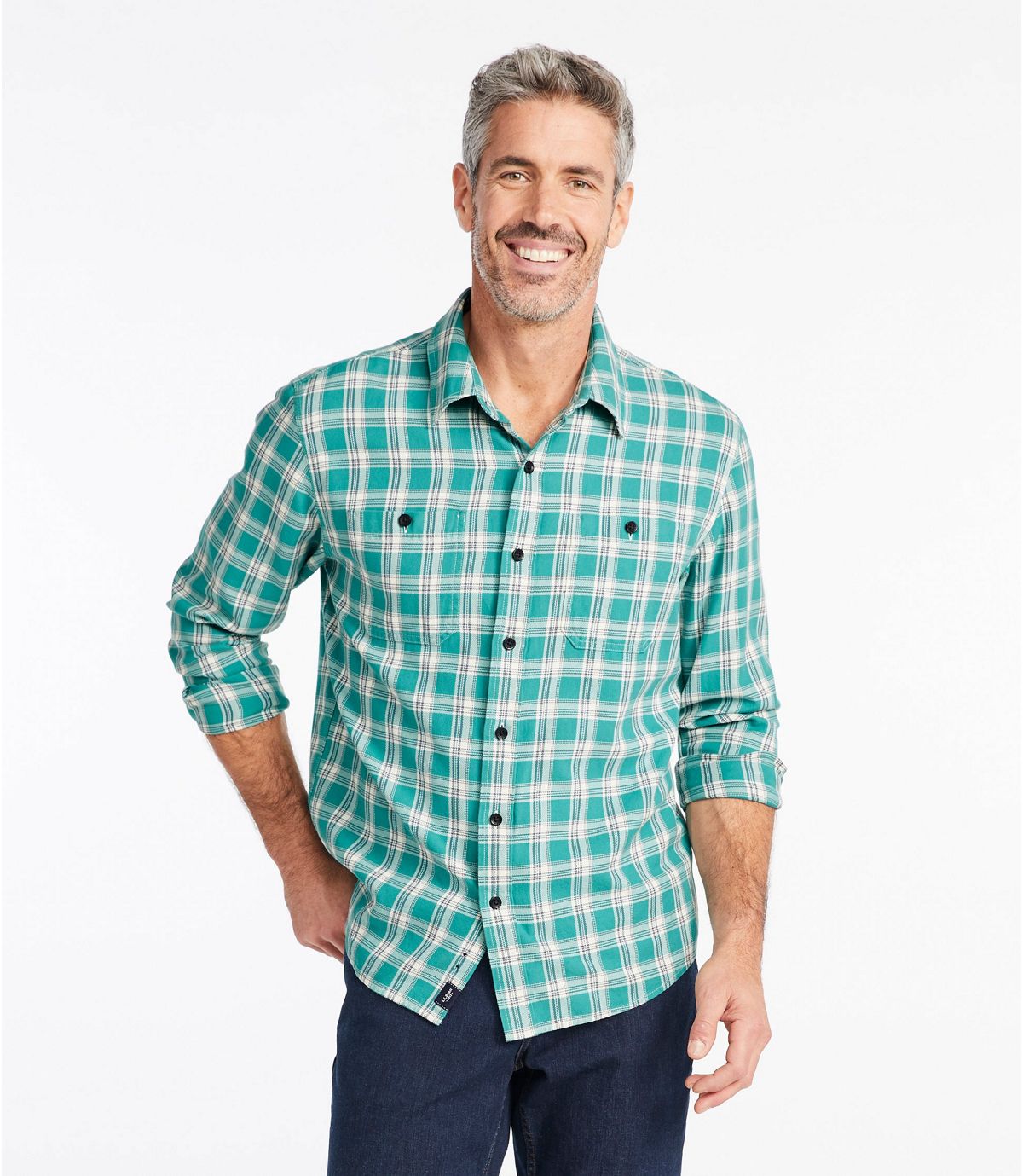 L.L.Bean Men's Lakewashed Twill Shirt, Traditional Fit