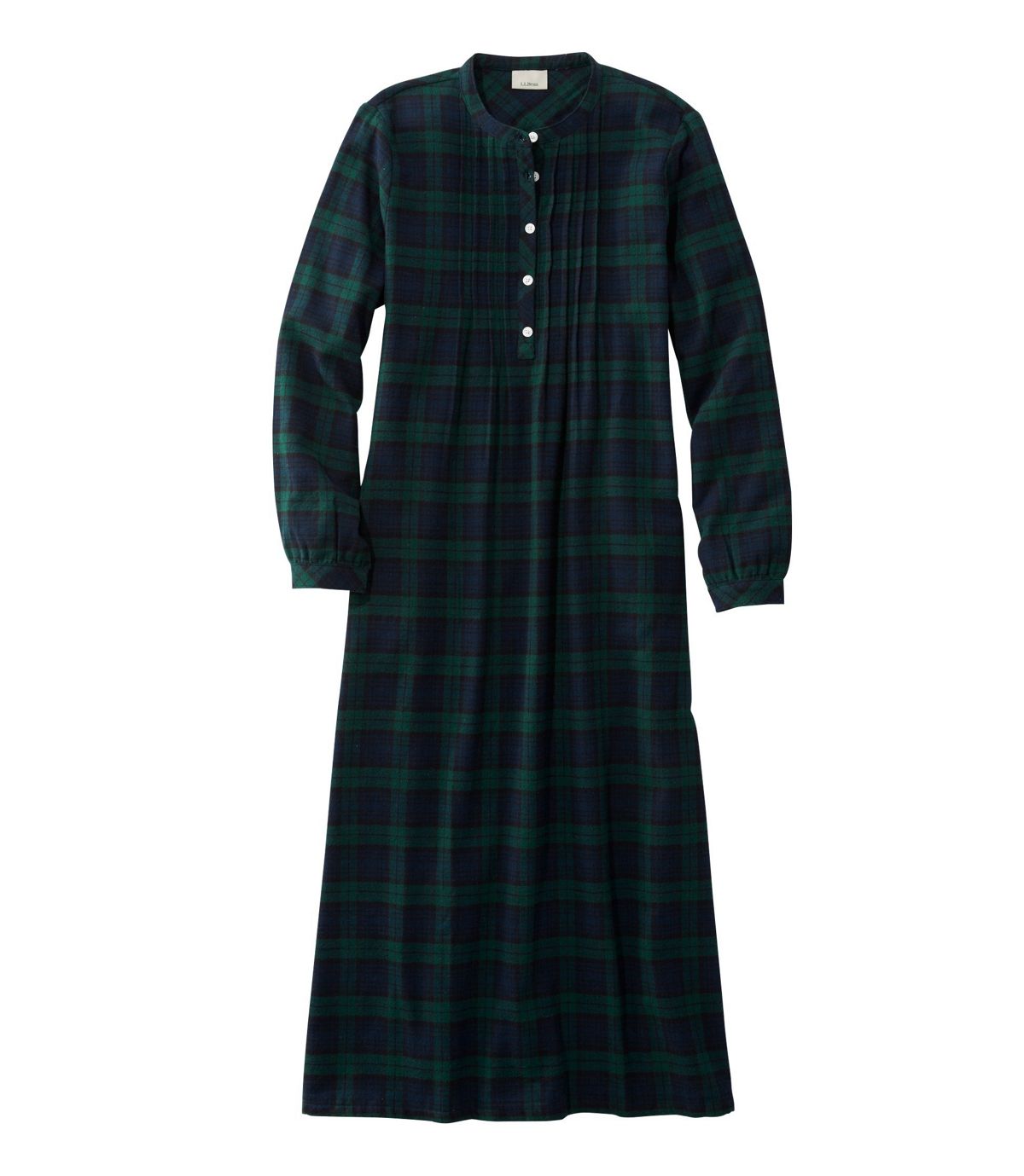 L.L.Bean Women's Scotch Plaid Flannel Nightgown