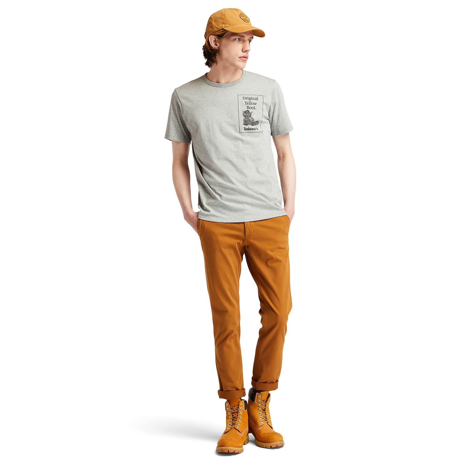 Men's Yellow Boot Short-Sleeve T-Shirt