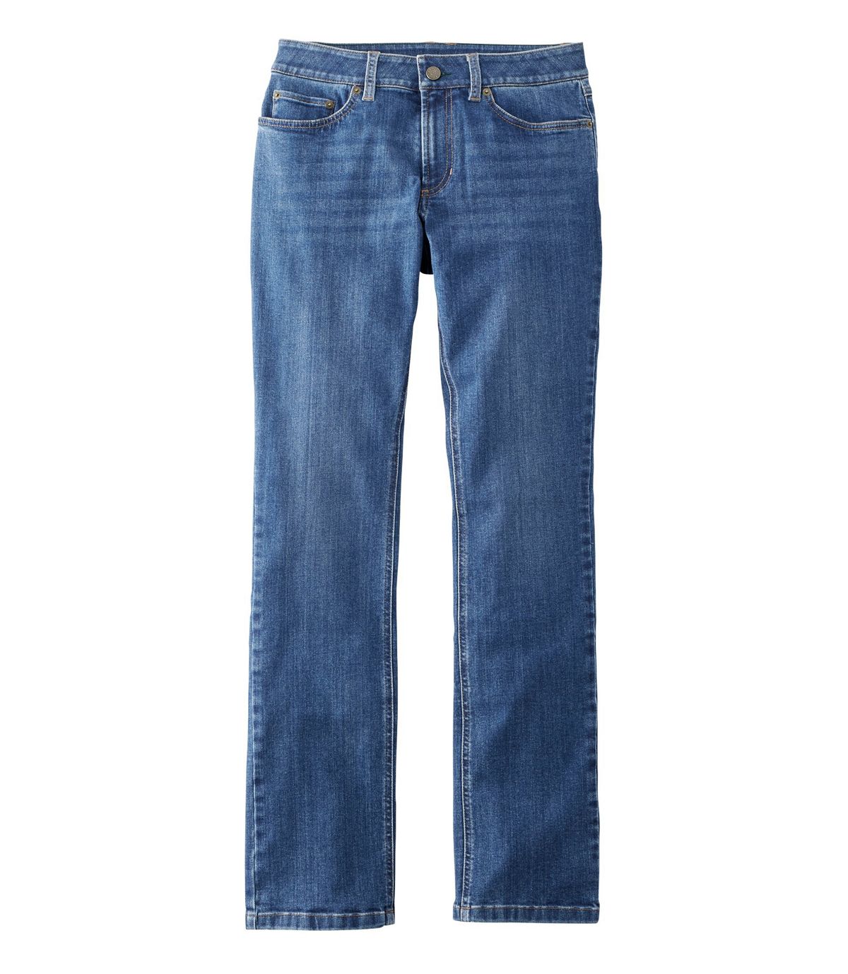 L.L.Bean Women's BeanFlex Jeans, Favorite Fit Straight-Leg