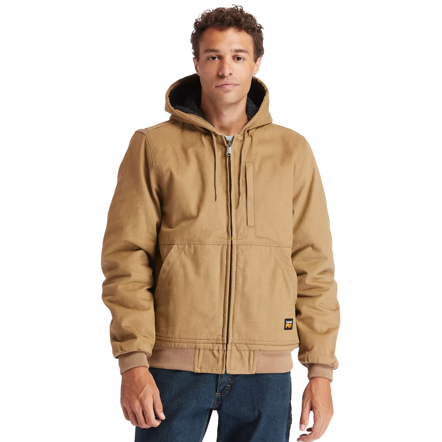 Men's Timberland PRO Gritman Lined, Hooded Canvas Jacket
