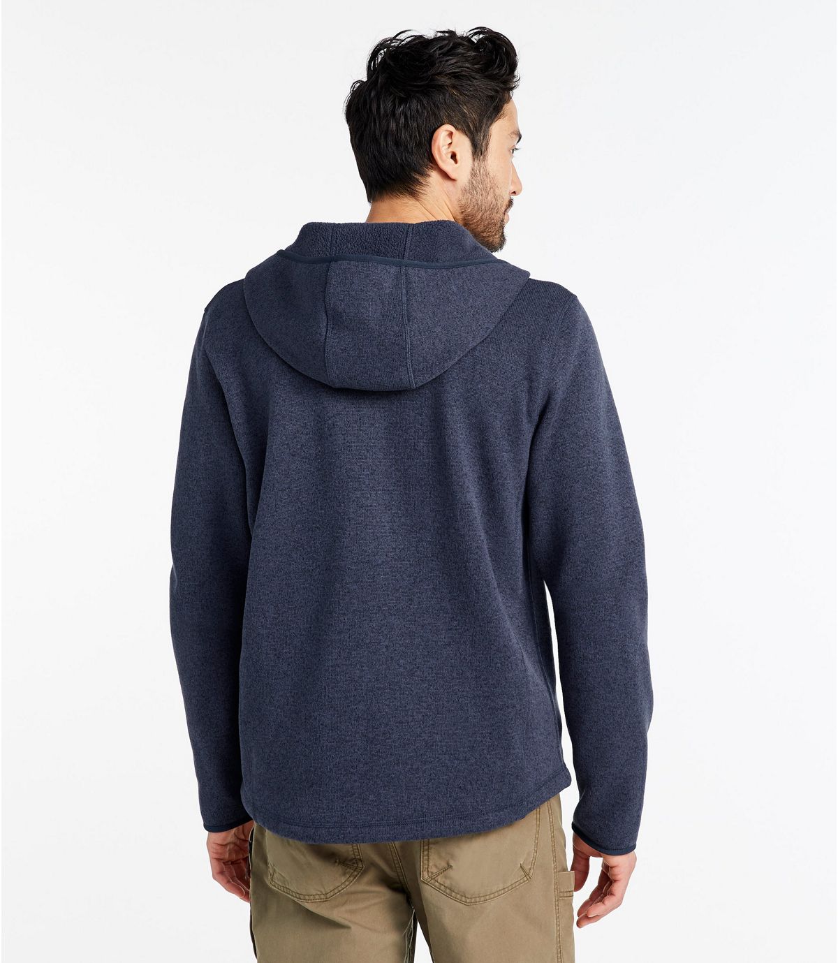 L.L.Bean Men's Bean's Sweater Fleece, Hooded Full-Zip Jacket
