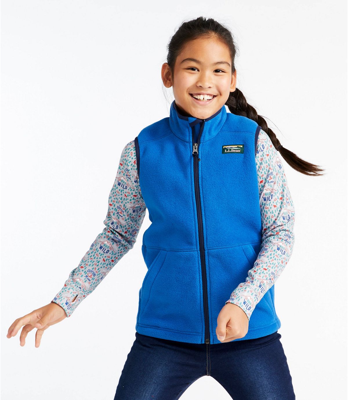 L.L.Bean Kids' Mountain Classic Fleece Vest