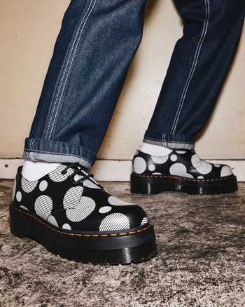 1461 Polka Dot Smooth Leather Platform Shoes,MEN'S PLATFORMS,no.445