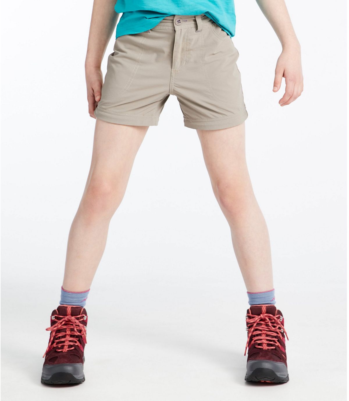 L.L.Bean Girls' Trekking Zip-Off Pants with Stretch