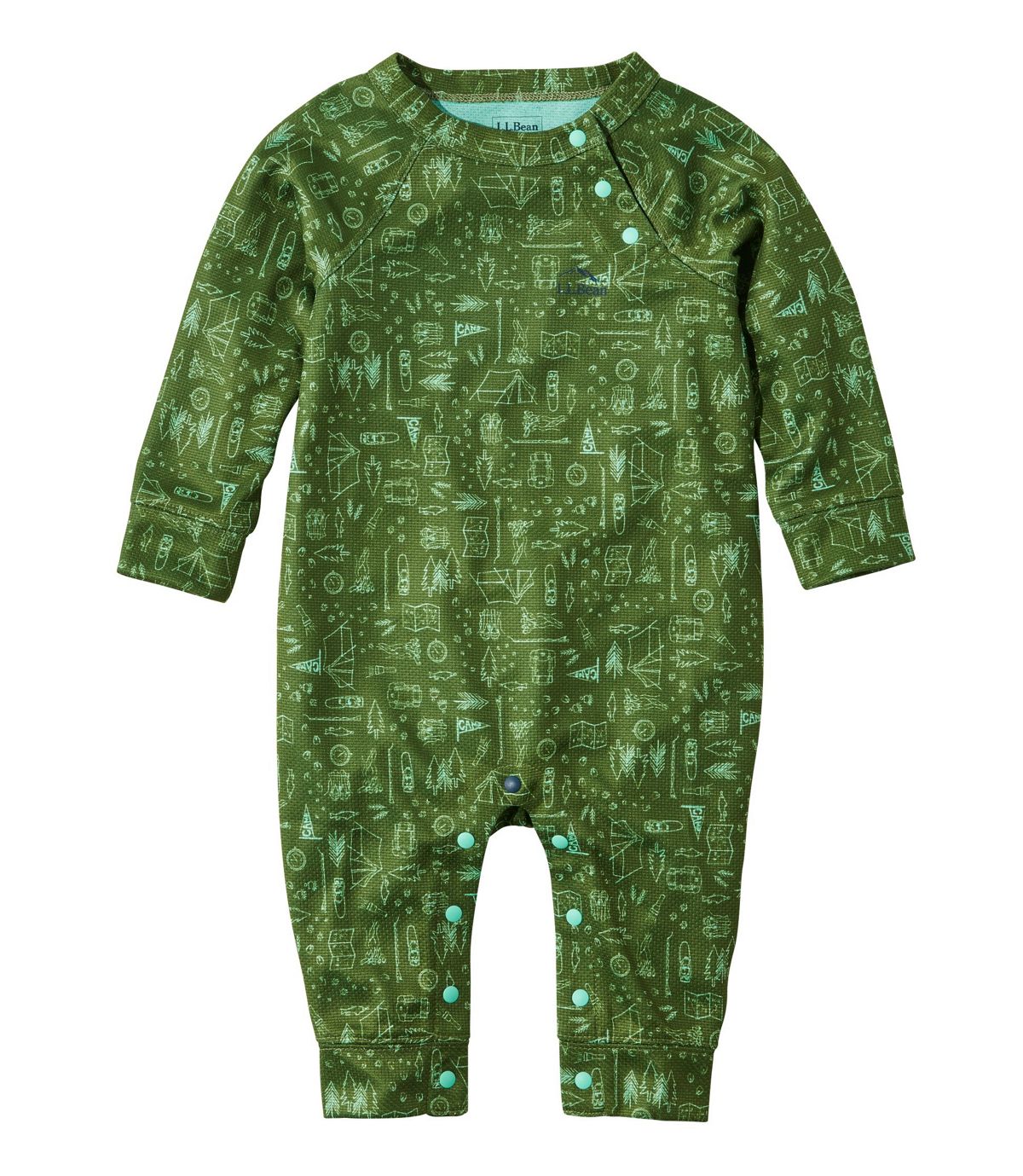 L.L.Bean Infants' Wicked Warm Underwear, One-Piece, Print