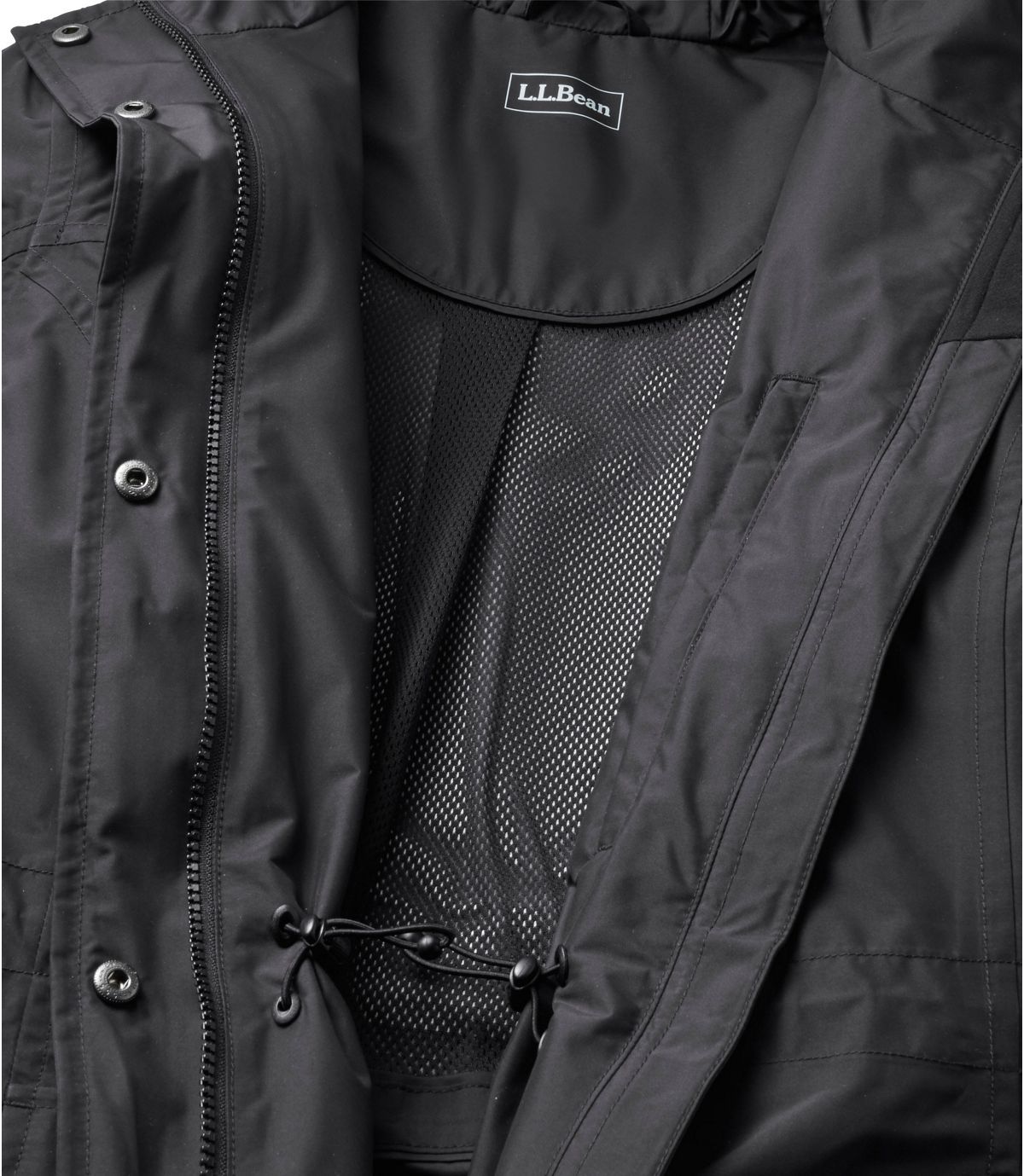 L.L.Bean Women's H2OFF Raincoat, Mesh-Lined Long