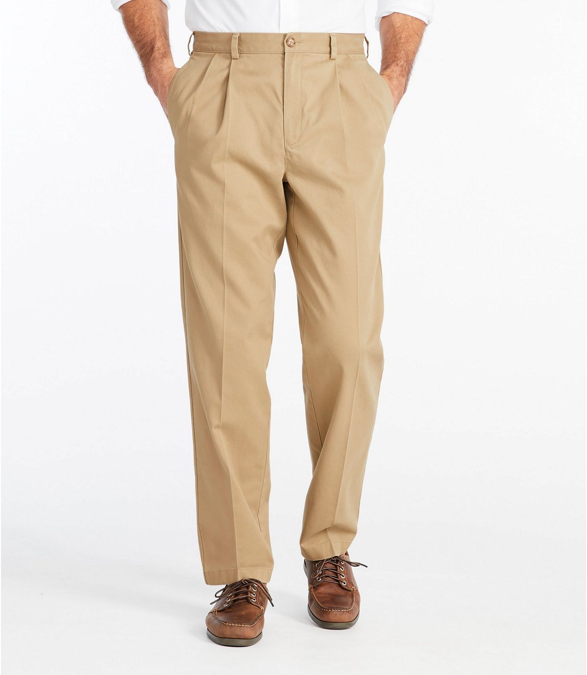 L.L.Bean Men's Wrinkle-Free Double L® Chinos, Classic Fit Pleated