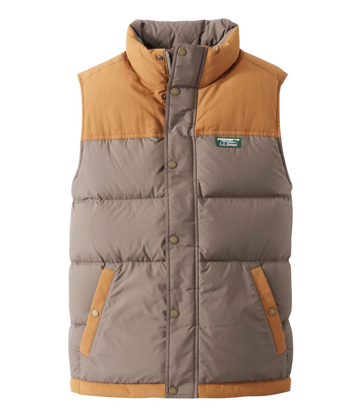 L.L.Bean Men's Mountain Classic Down Vest, Colorblock
