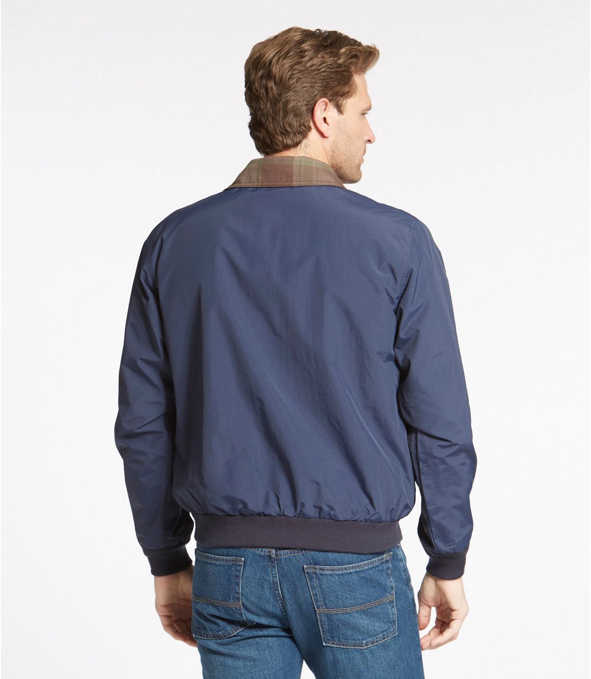 L.L.Bean Men's Warm-Up Jacket, Flannel-Lined