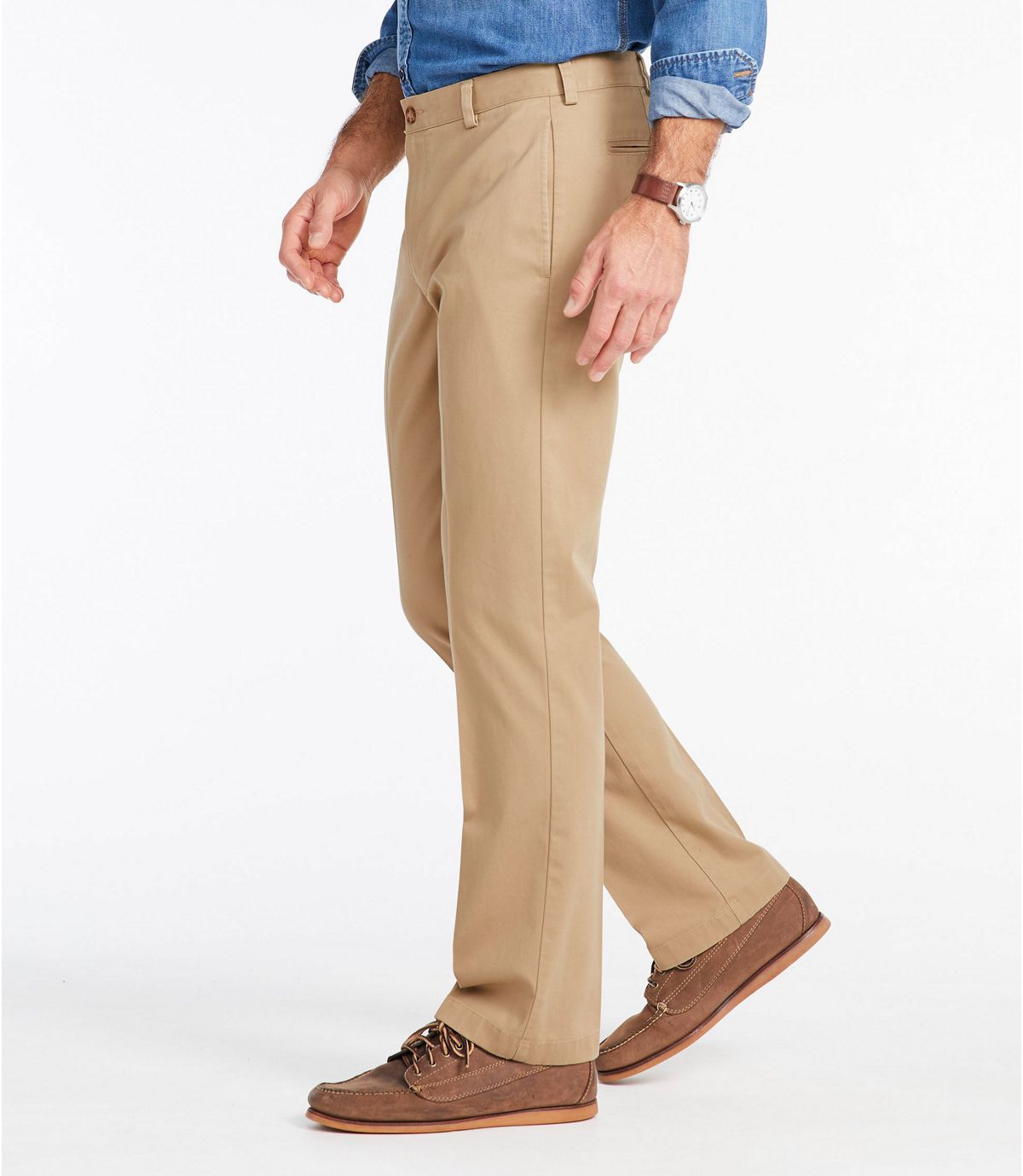 L.L.Bean Men's Wrinkle-Free Double L® Chinos, Standard Fit Plain Front
