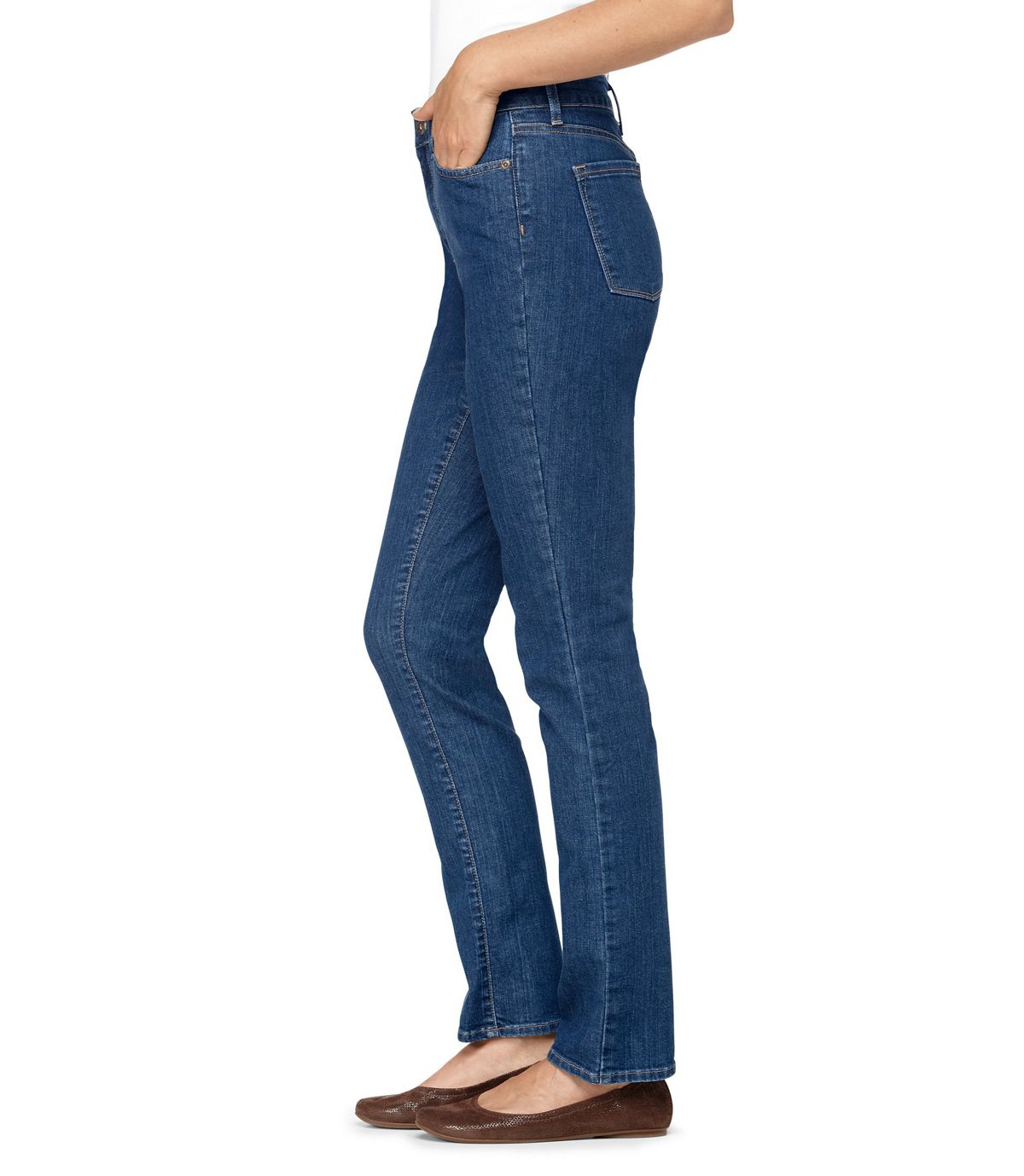 L.L.Bean Women's True Shape Jeans, Slim-Leg