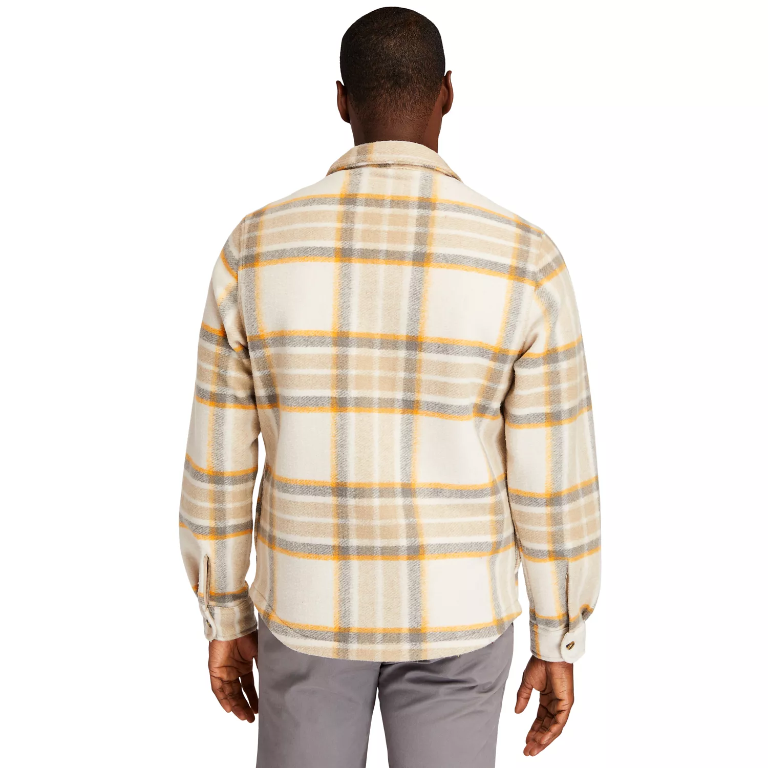 Men's Plaid Fleece Overshirt