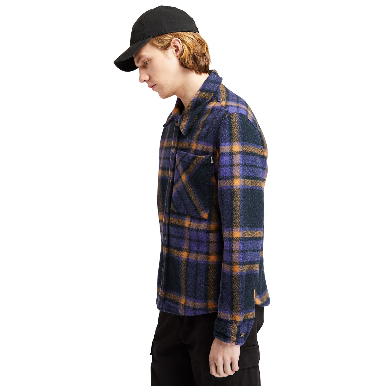 Men's Plaid Fleece Overshirt