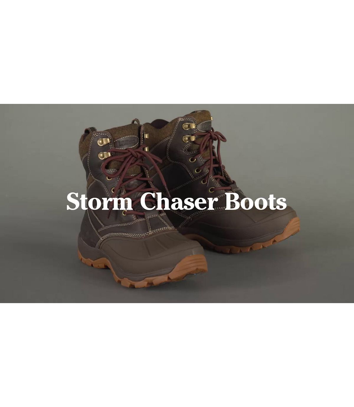 L.L.Bean Storm Chaser Lace-Up Boots with Arctic Grip
