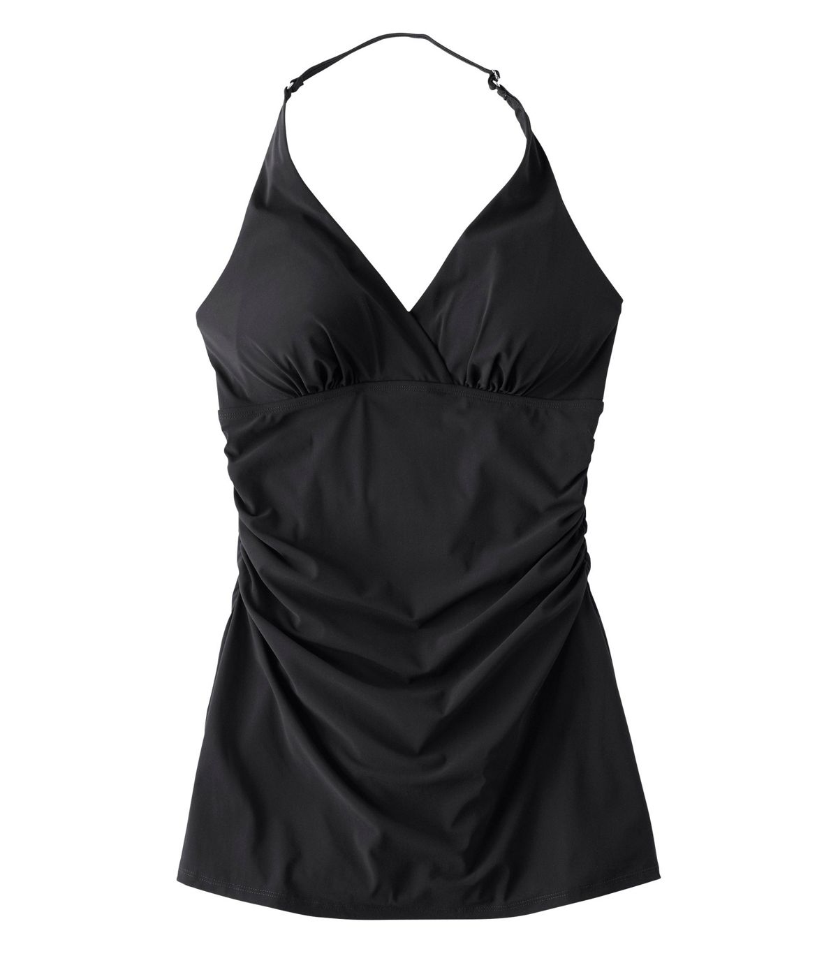 L.L.Bean Women's Slimming Swimwear, Clasp Halter Dress