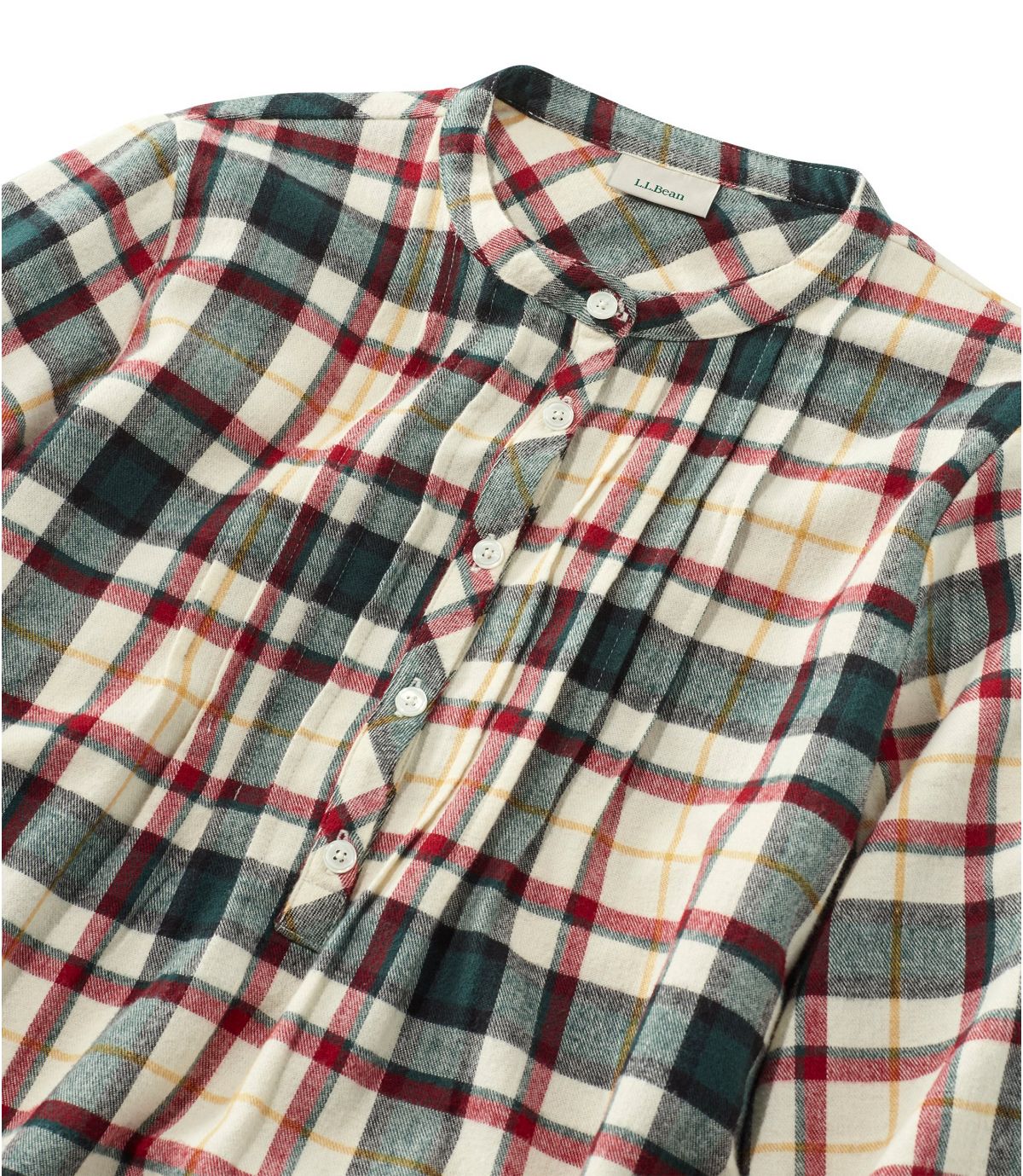 L.L.Bean Women's Scotch Plaid Flannel Nightgown