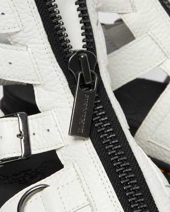 Olson Zipped Leather Strap Sandals,WOMEN'S PLATFORMS,no.118