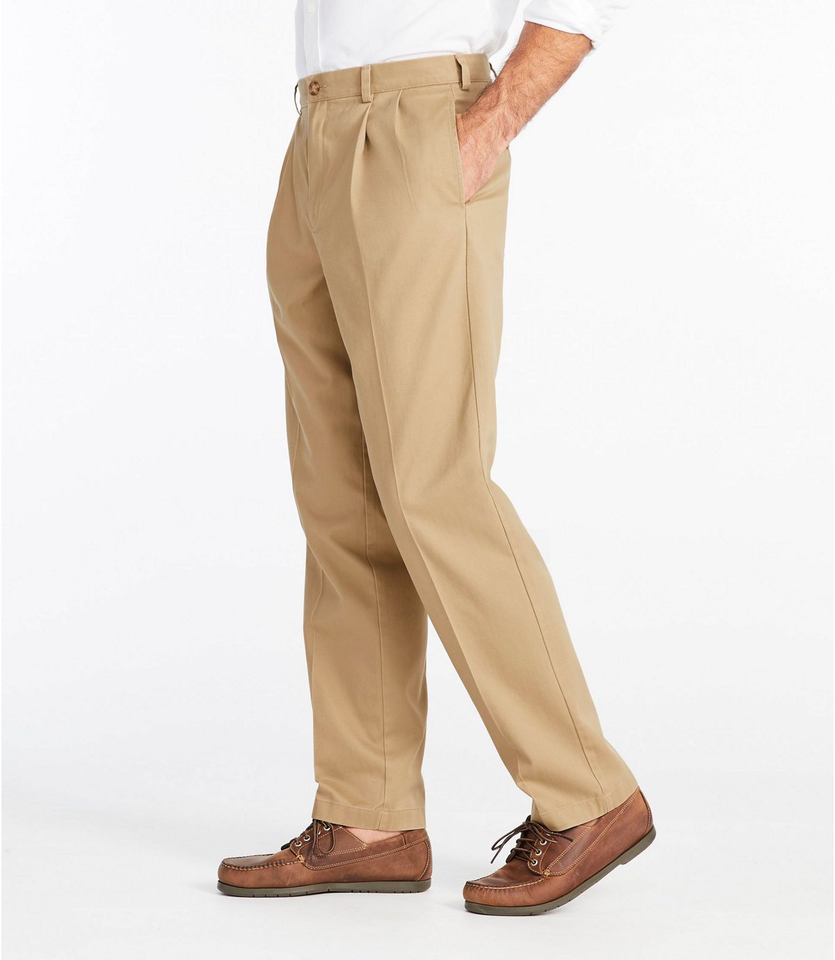 L.L.Bean Men's Wrinkle-Free Double L® Chinos, Classic Fit Pleated