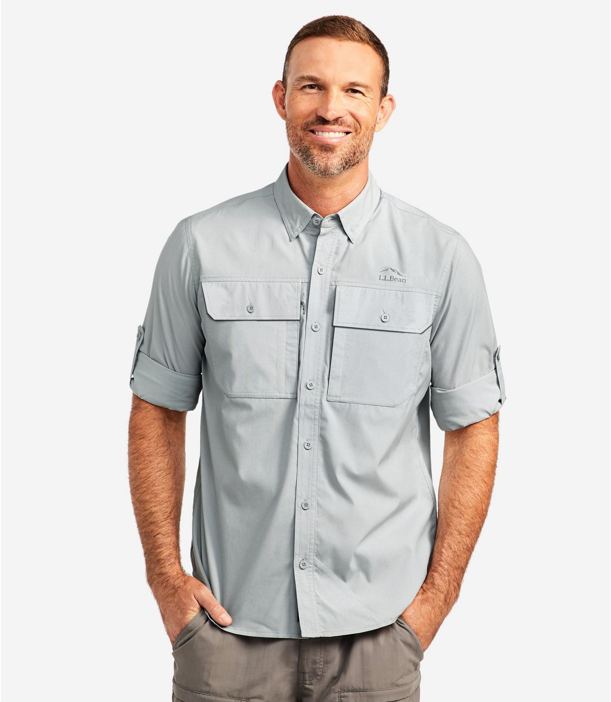 L.L.Bean Men's No Fly Zone Shirt, Long-Sleeve