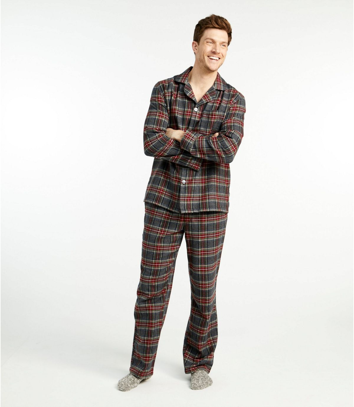L.L.Bean Men's Scotch Plaid Flannel Pajamas