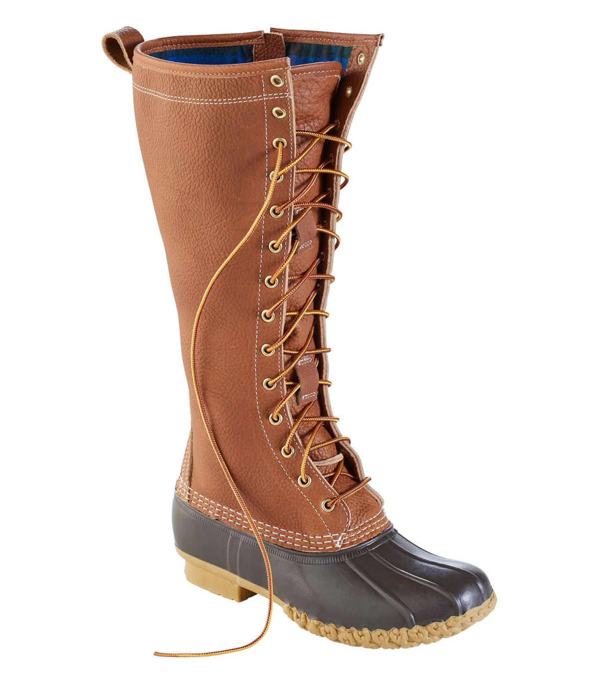 L.L.Bean Limited-Edition Bean Boots, 16" Flannel-Lined