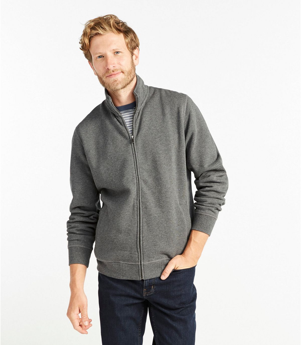 L.L.Bean Men's Athletic Sweats, Full-Zip Sweatshirt