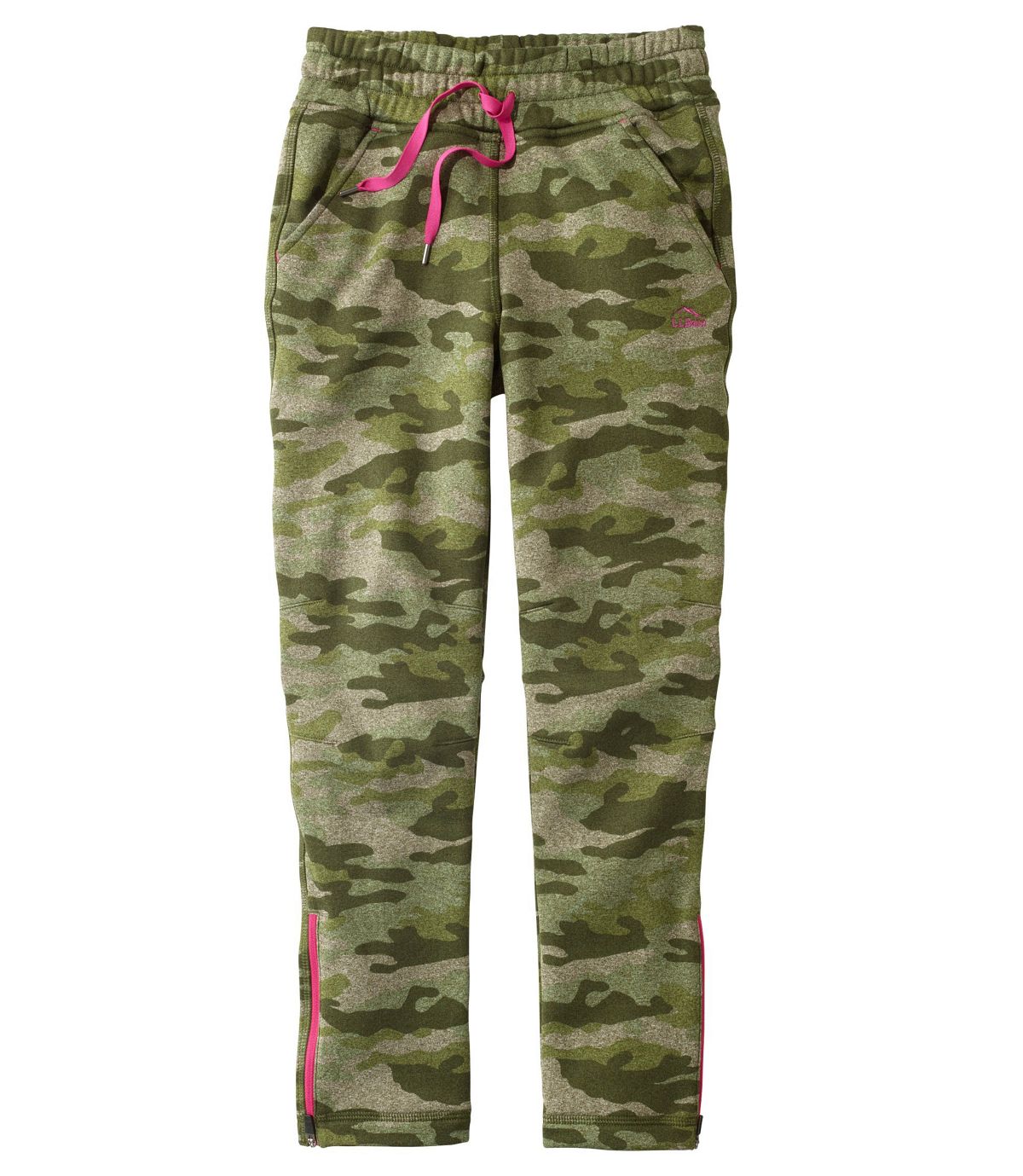 L.L.Bean Girls' Mountain Fleece Pants, Print