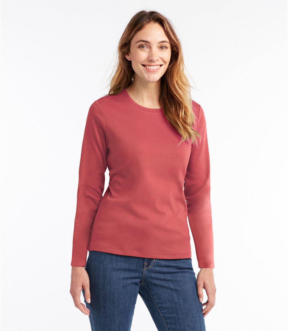 L.L.Bean Women's L.L.Bean Tee, Long-Sleeve Crewneck