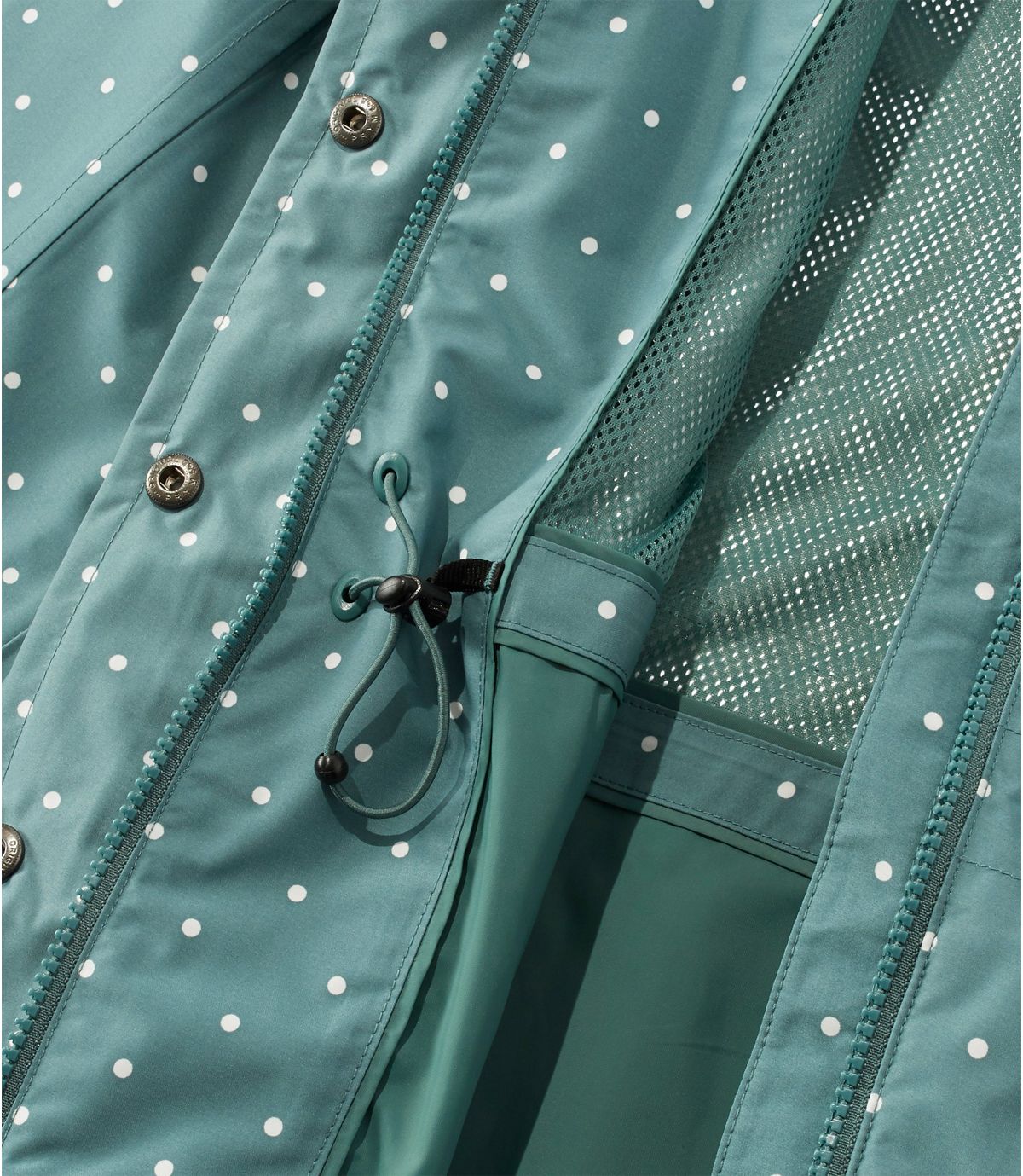 L.L.Bean Women's H2Off Rain Mesh-Lined Jacket, Print