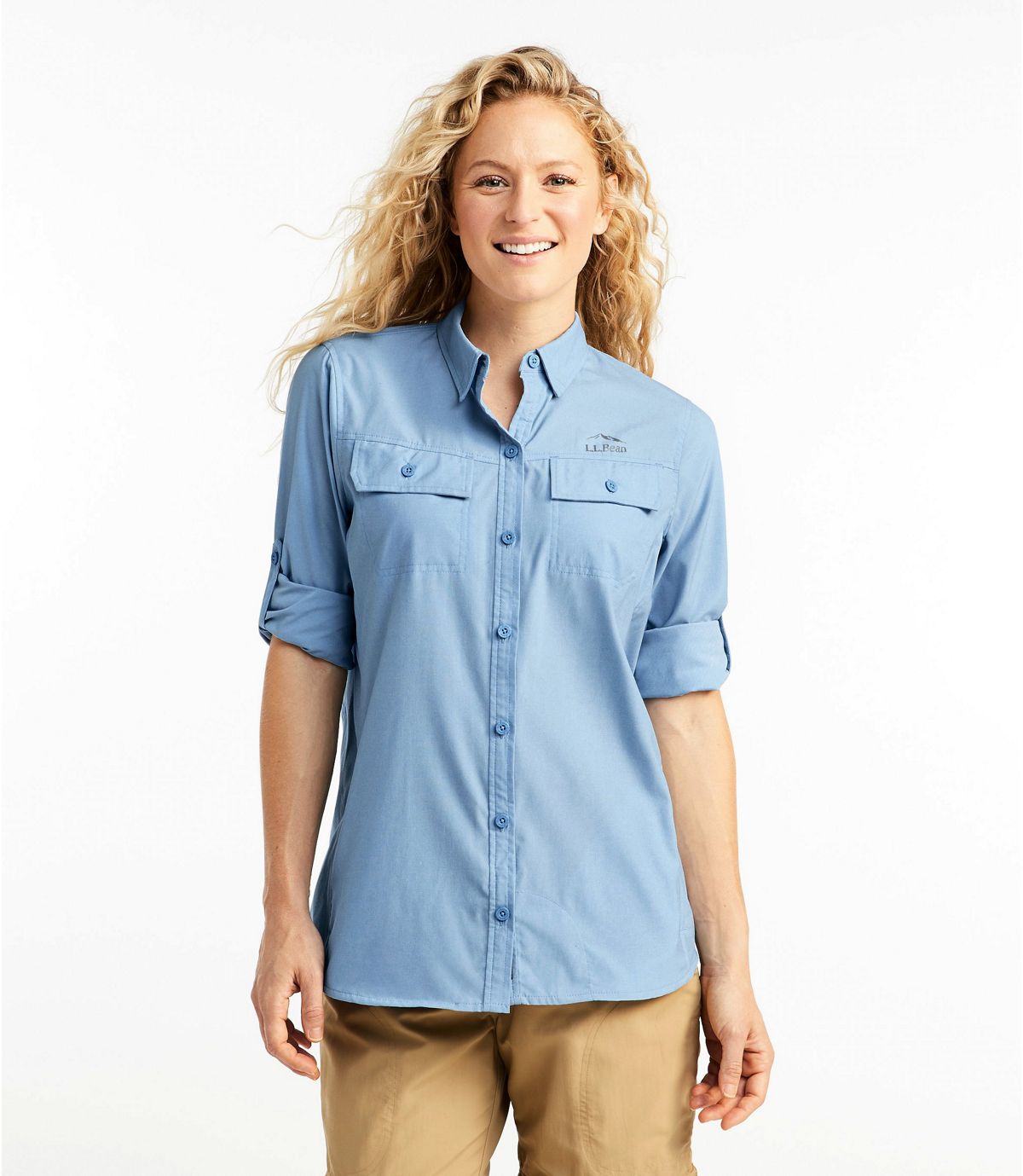 L.L.Bean Women's No Fly Zone Shirt, Long-Sleeve