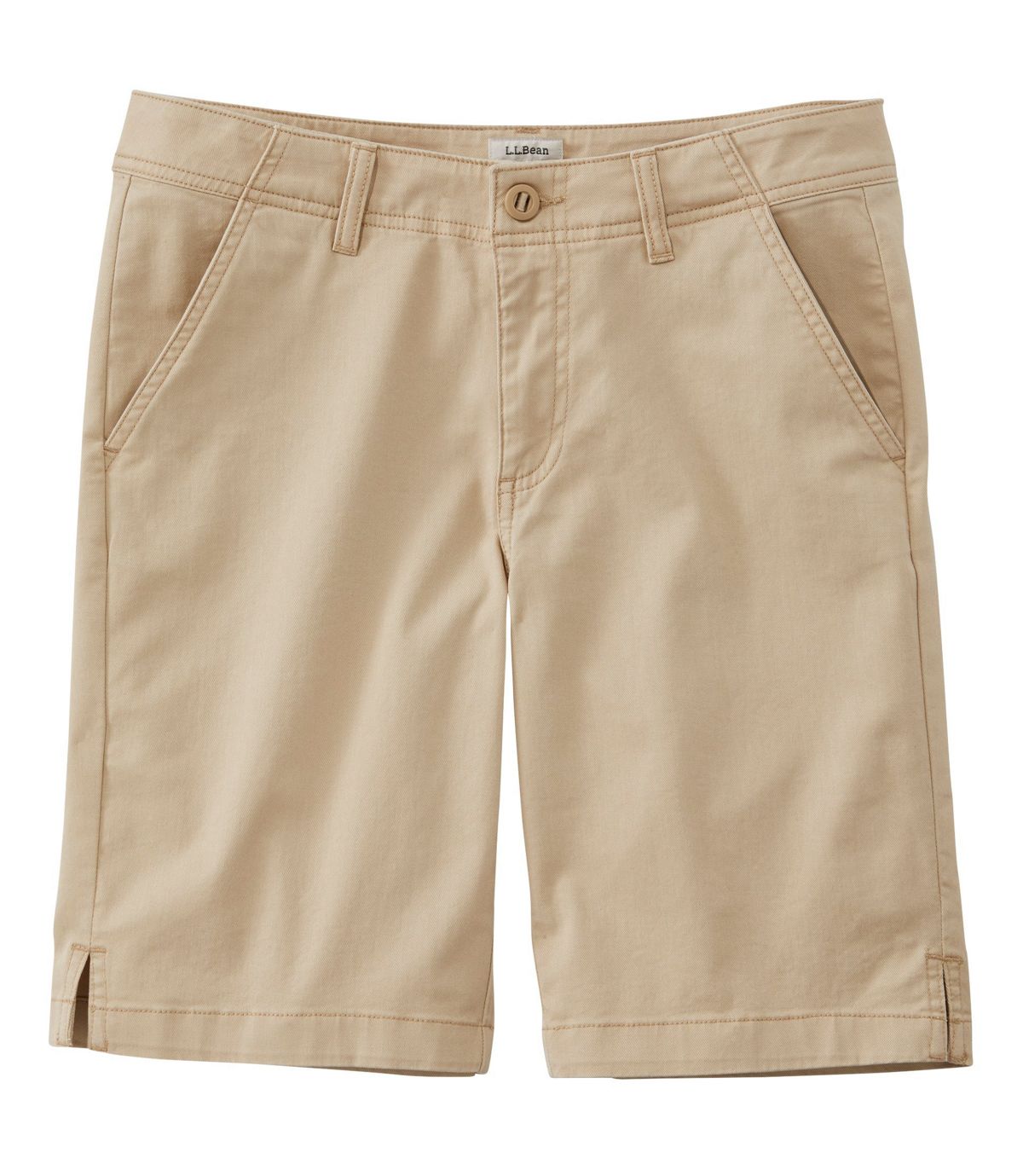 L.L.Bean Women's Lakewashed Chino Shorts, Bermuda